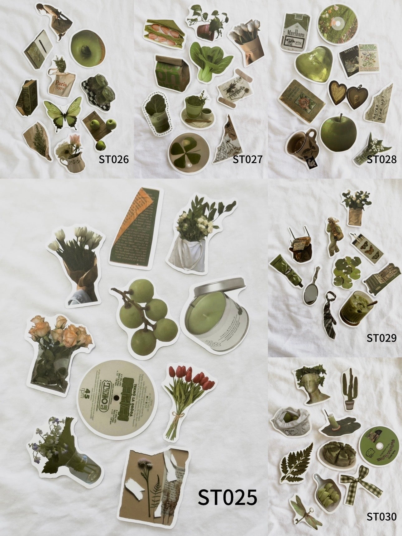Green Girl Stickers