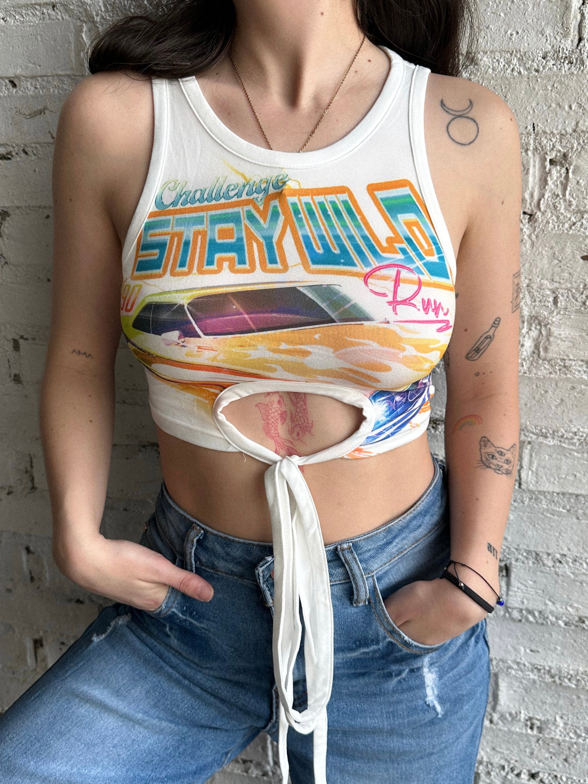 Graphic Crop Top