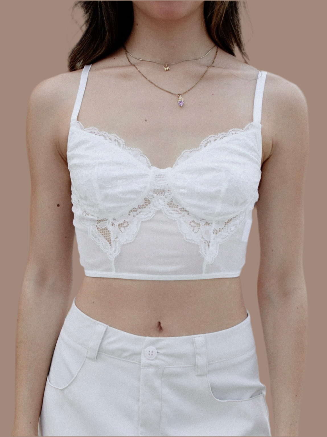 Top Bustier de Encaje