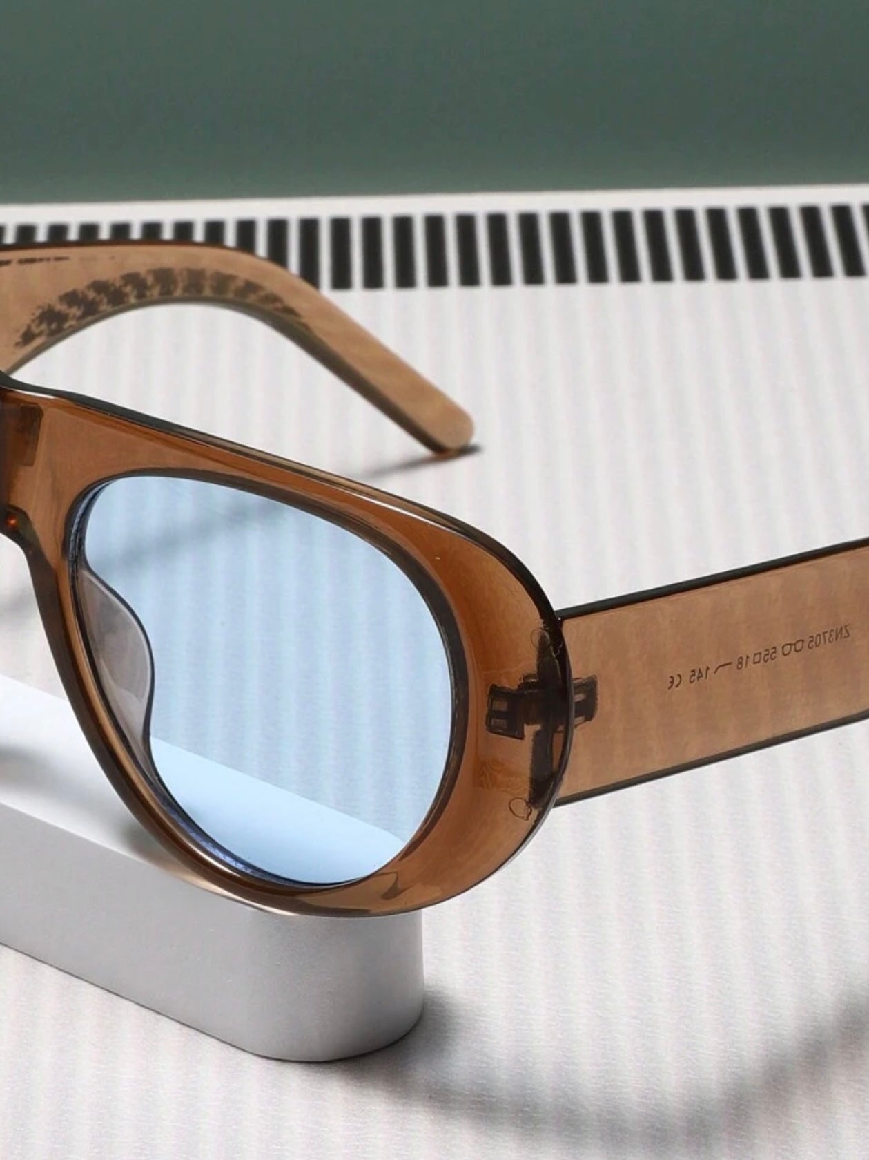 Blue Brown Sunglasses