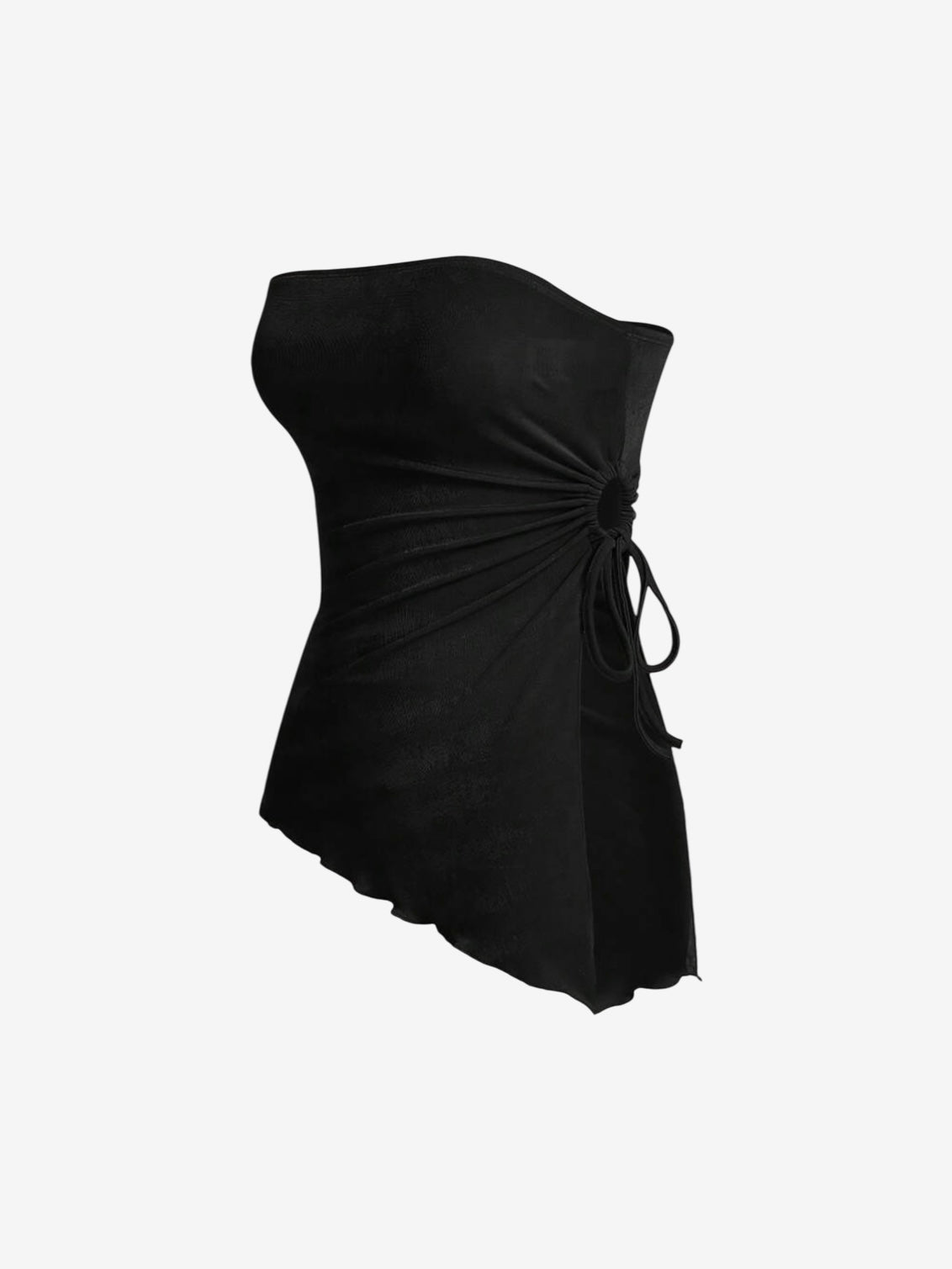 Black Strapless Top