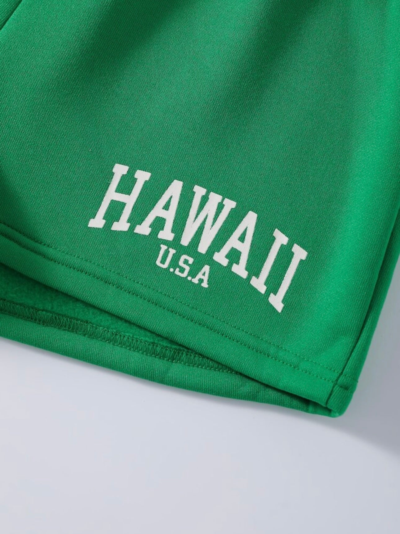 Green Graphic Shorts