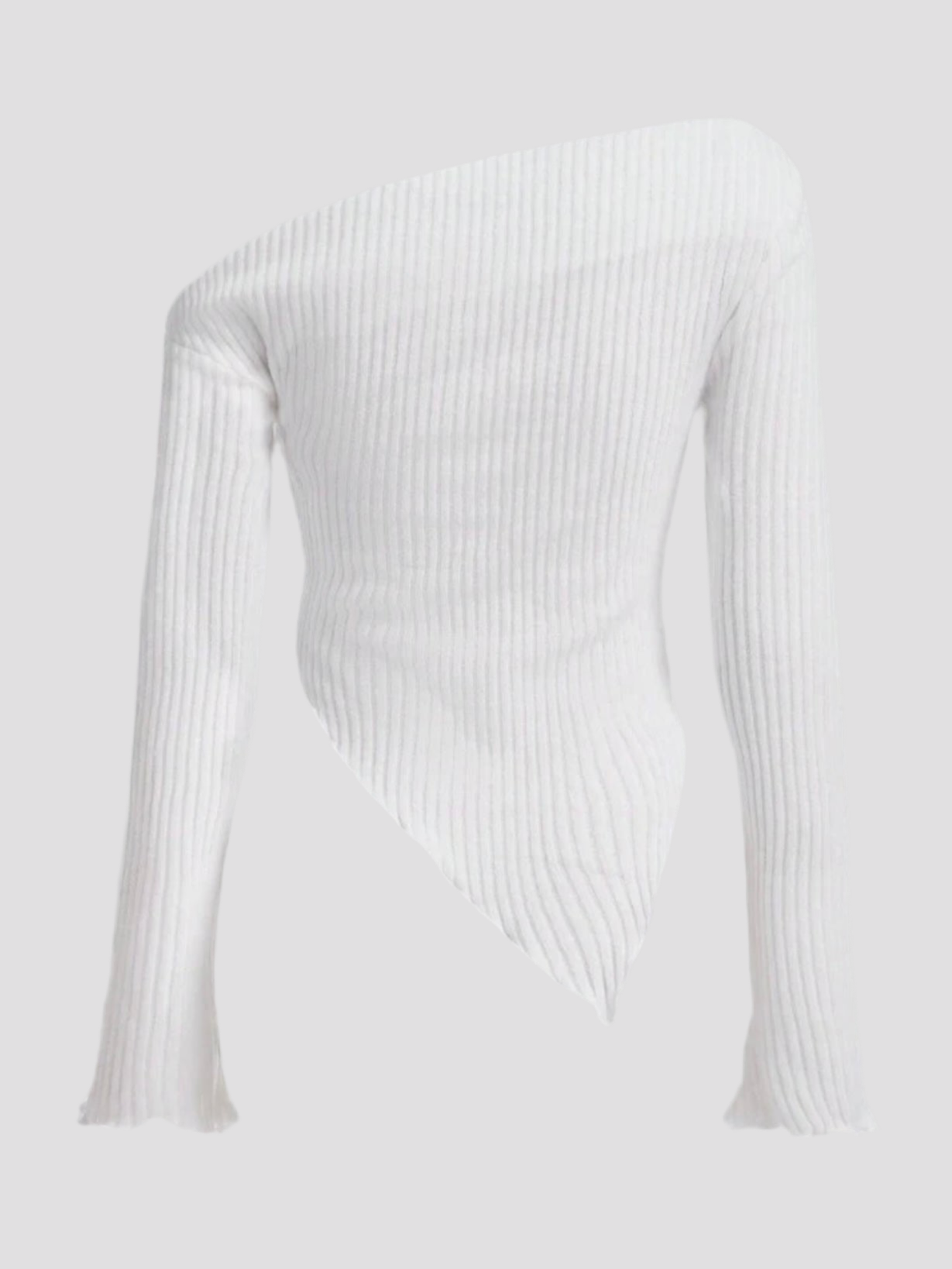 White Asymmetrical Top