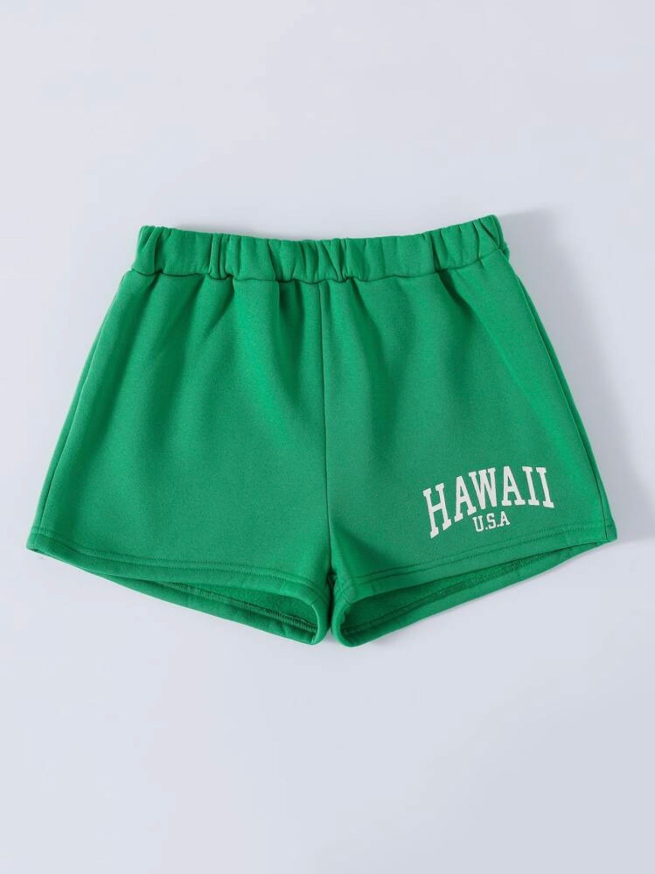 Green Graphic Shorts