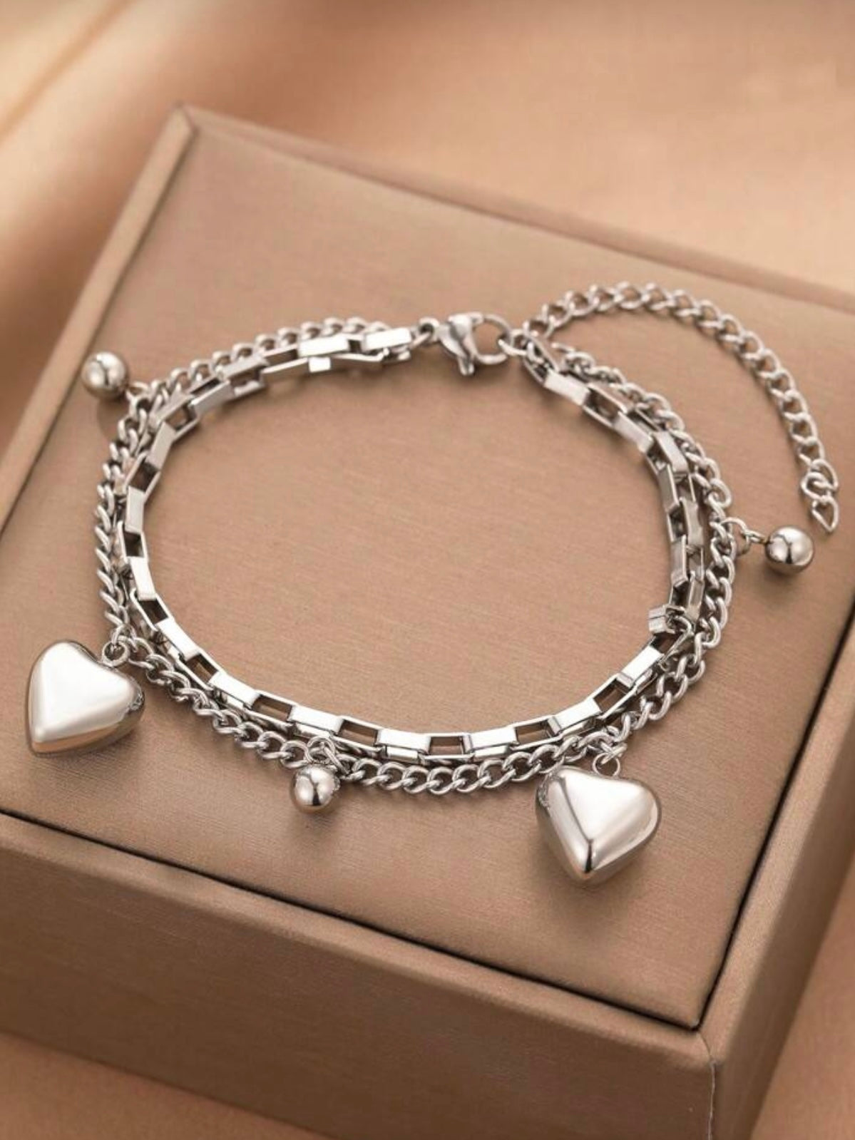 Heart Charms Bracelet