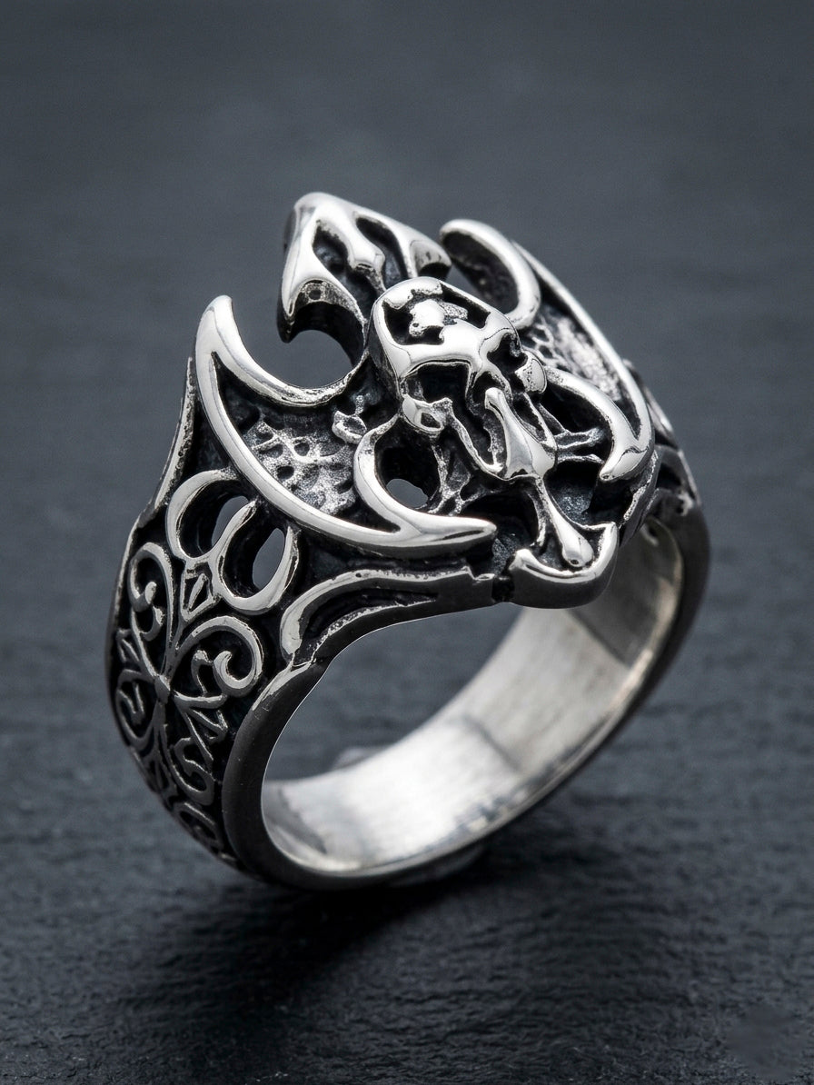 Anillo Skull Wing