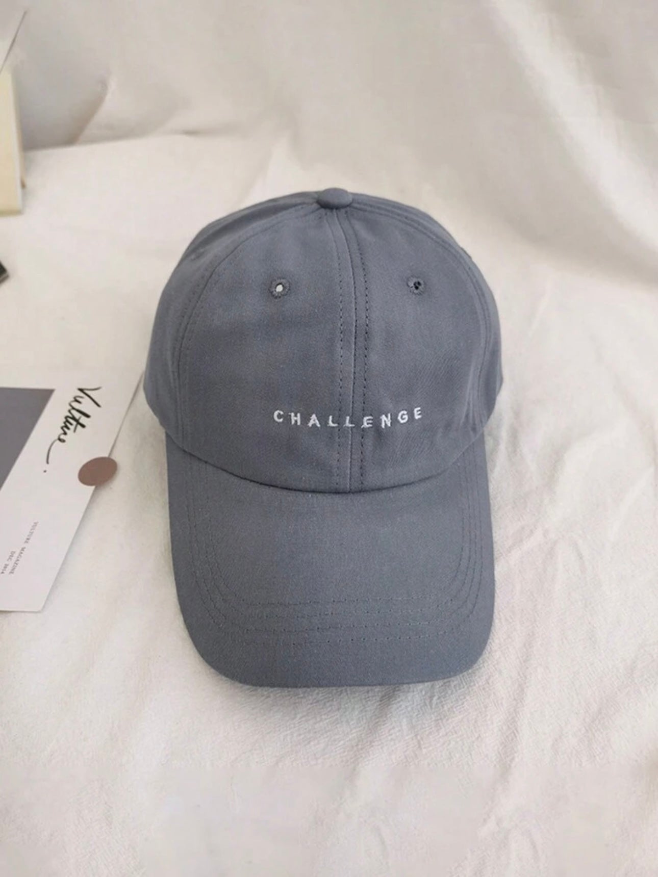 Gray Baseball Cap