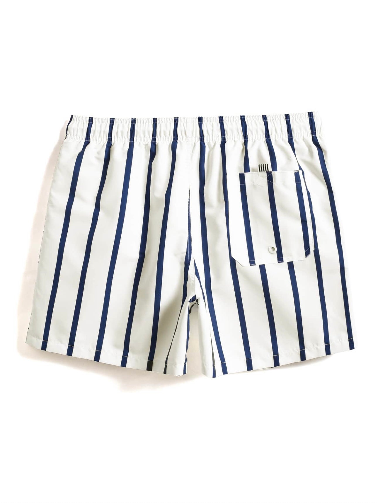 White Striped Shorts