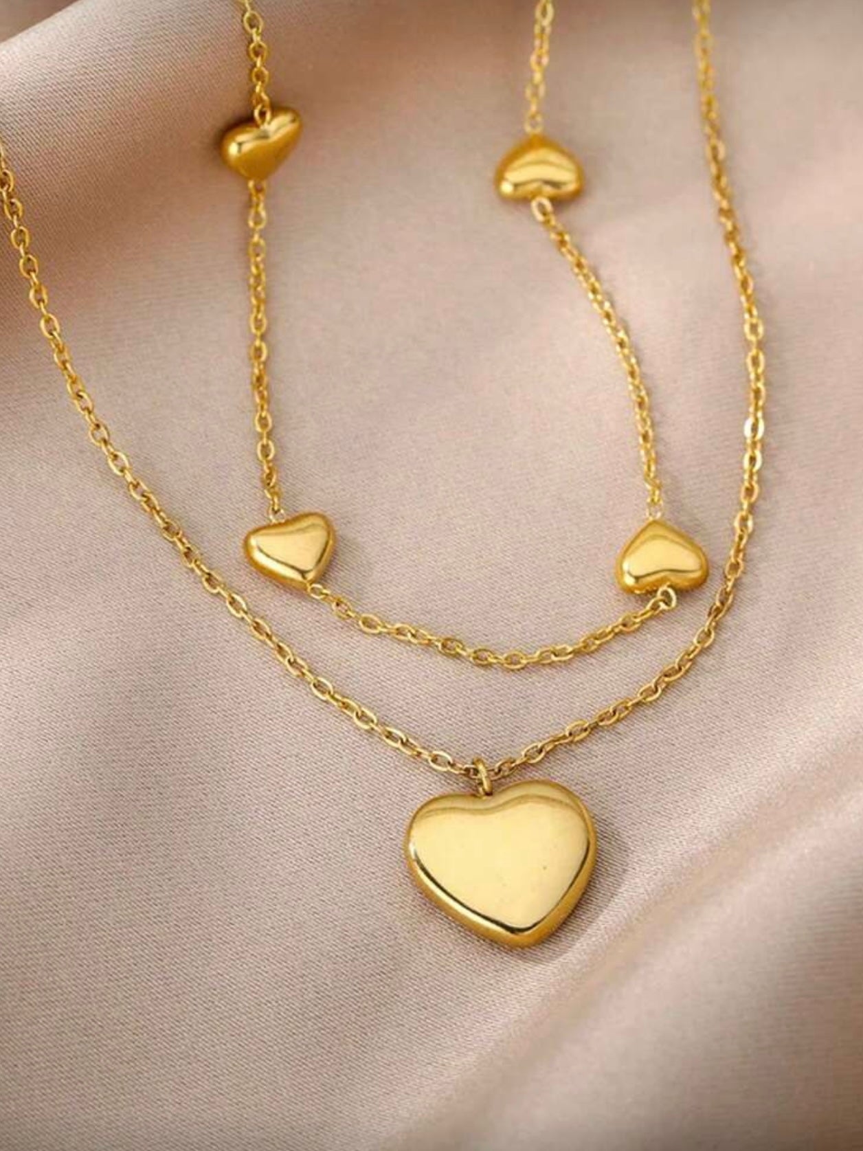 Heart Necklace Set