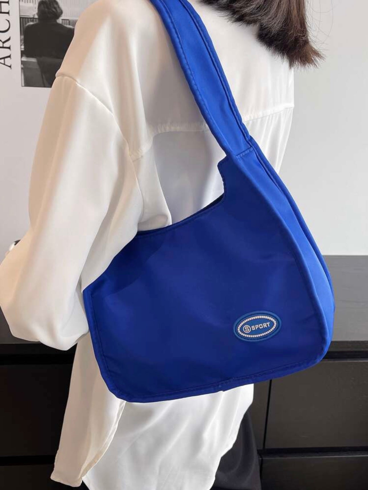 King Blue Baguette Bag