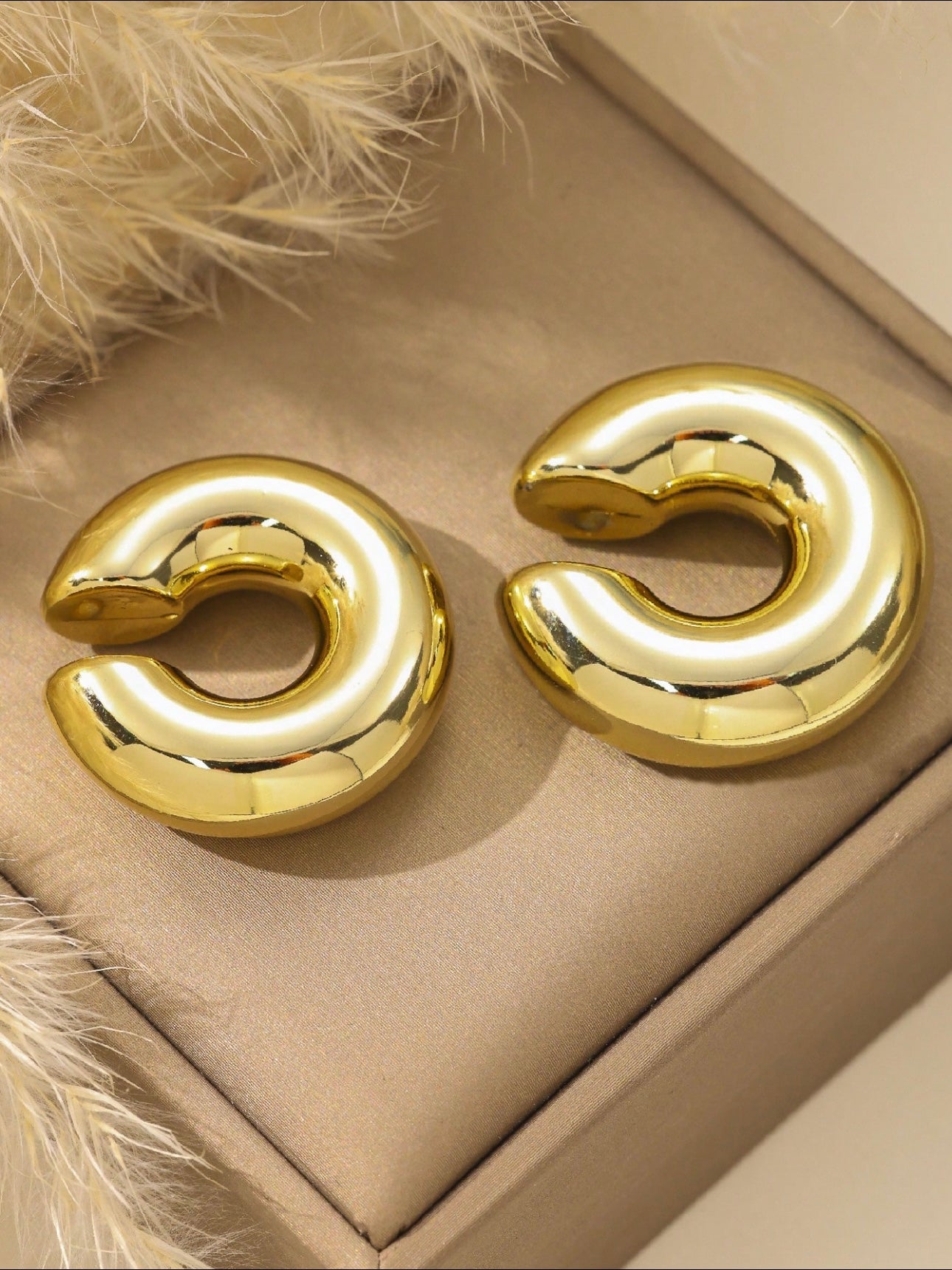 Big Chunky Ear Cuff Clip Earrings