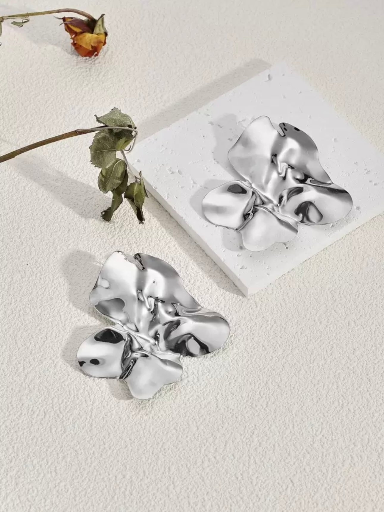 Pendientes Plateados