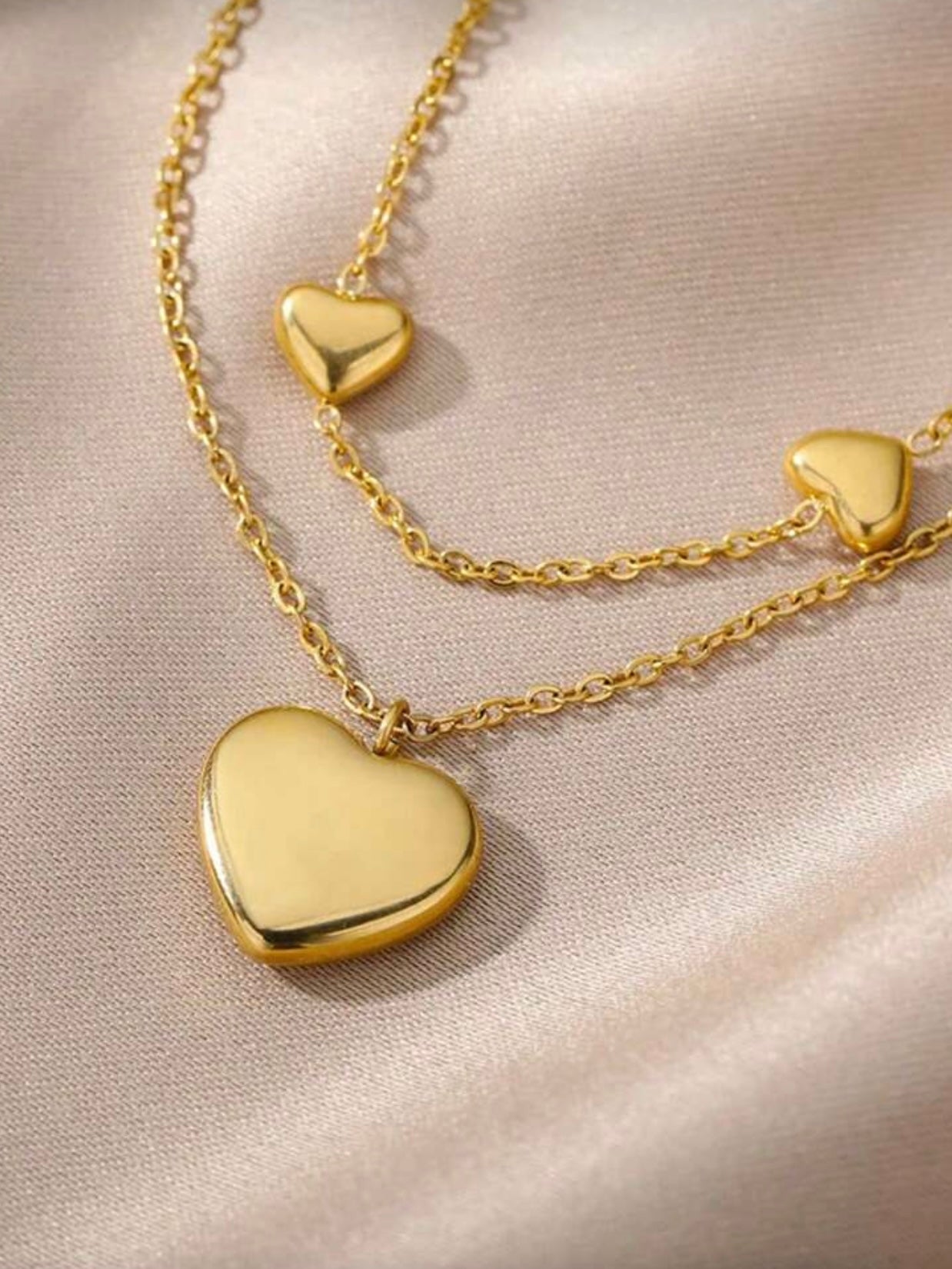 Heart Necklace Set