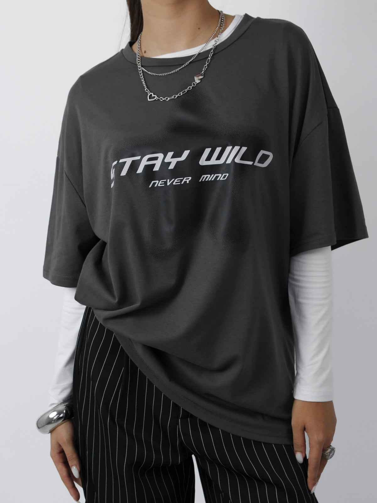 Gray Oversize Tee COD.OV15