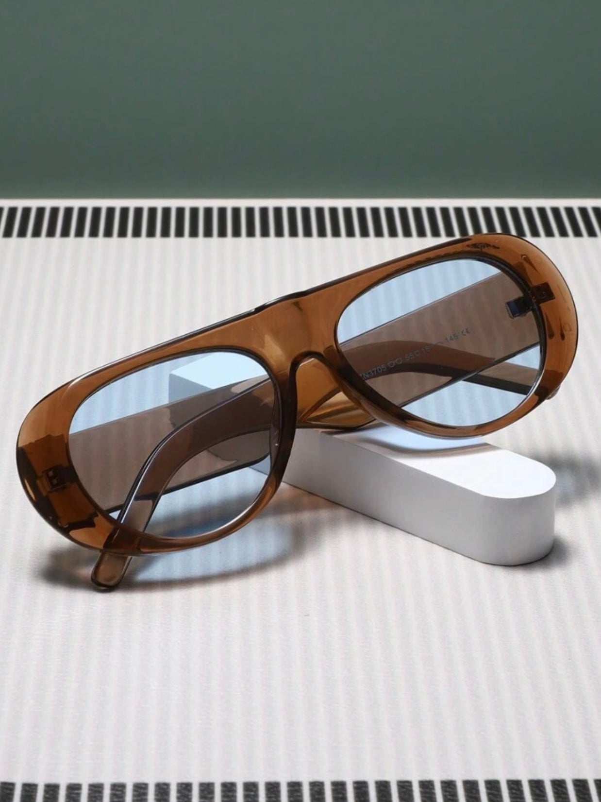 Blue Brown Sunglasses