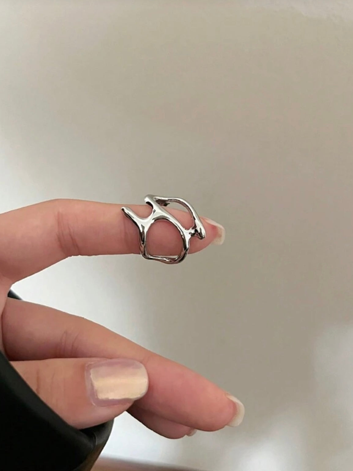 Chuncky Silver Statement Ring