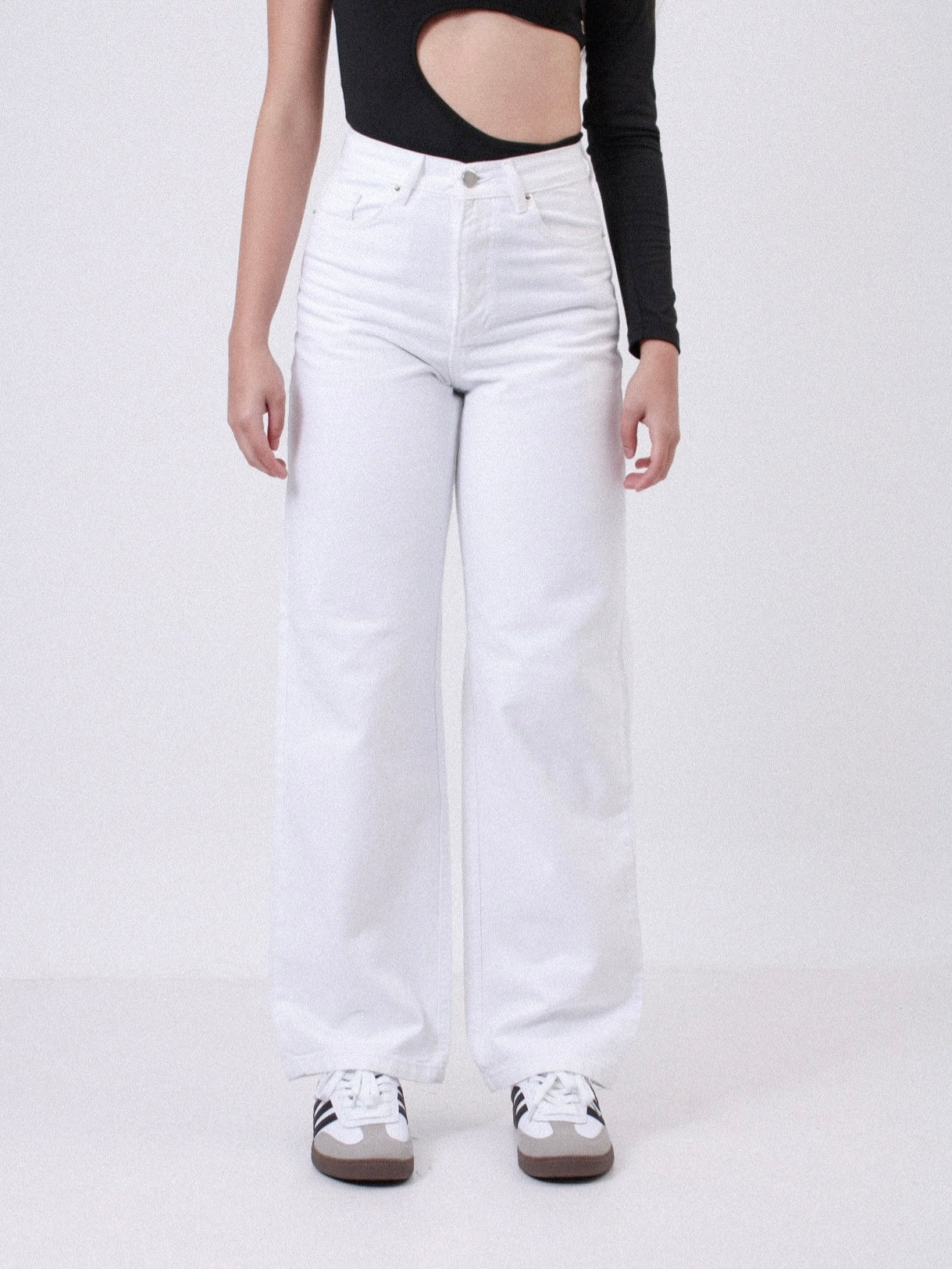 White Straight Jeans