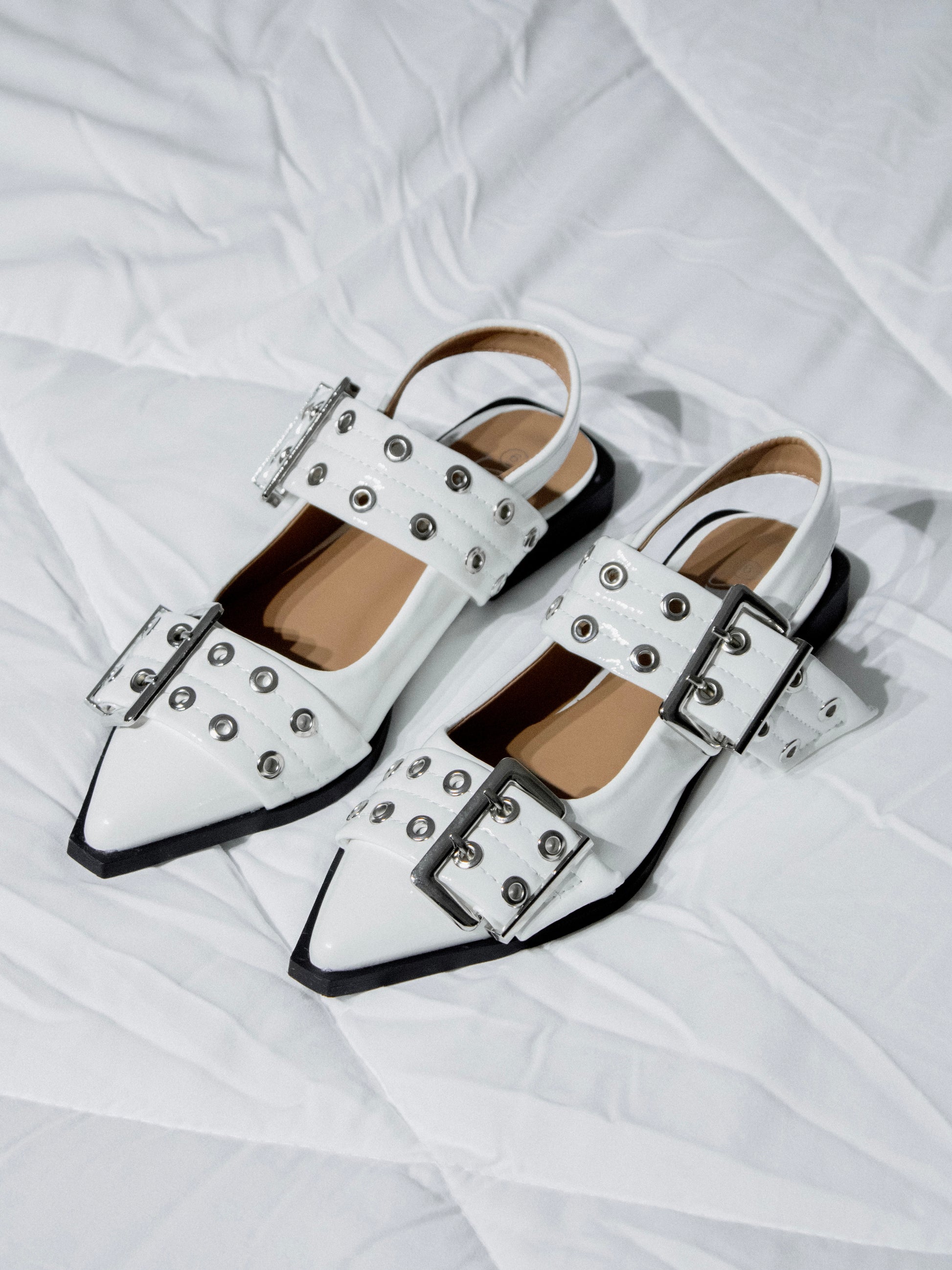 White Flats Shoes
