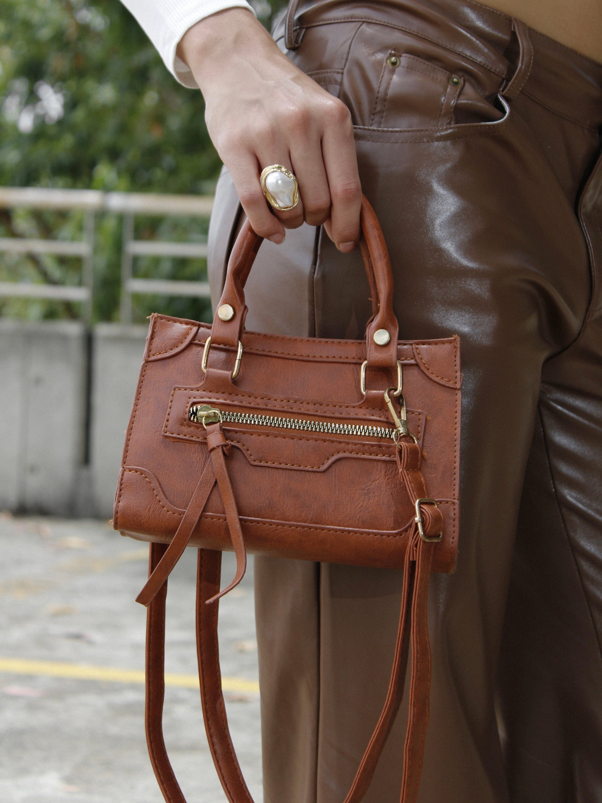 Brown Bandolera Bag