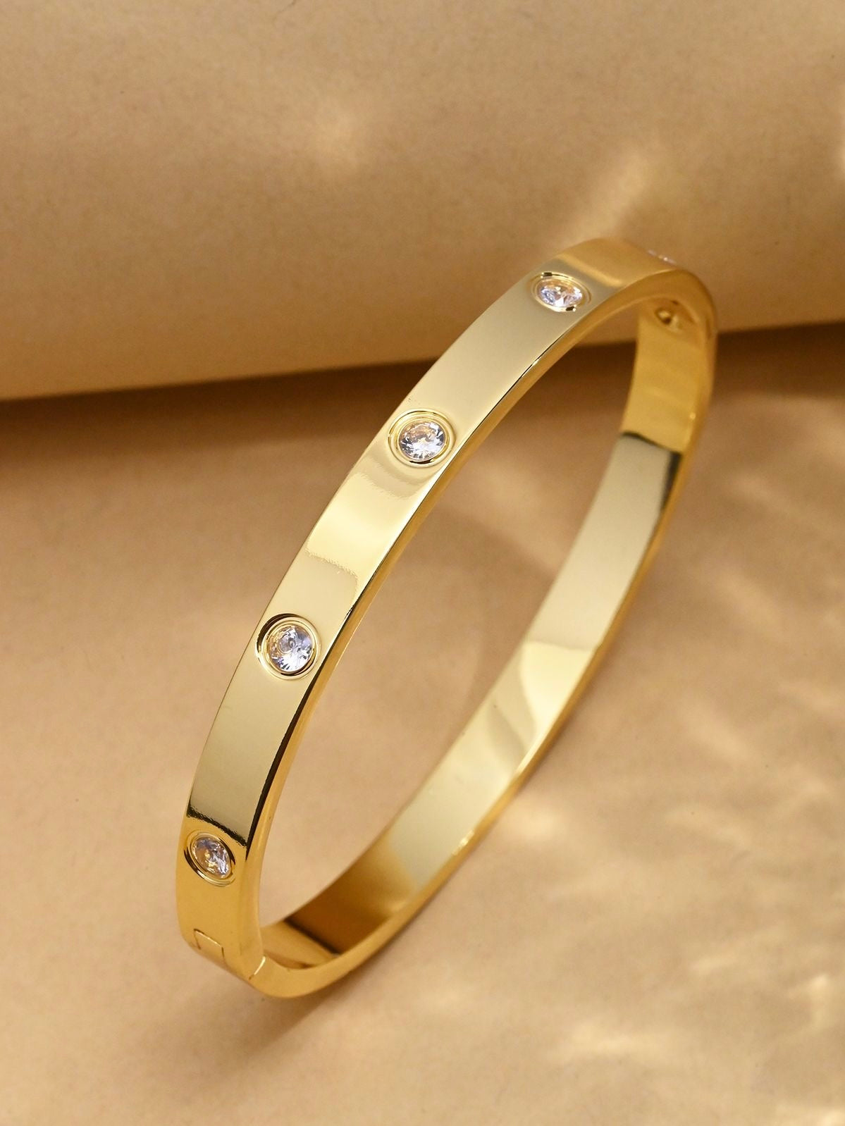 Gold Crystal Bangle