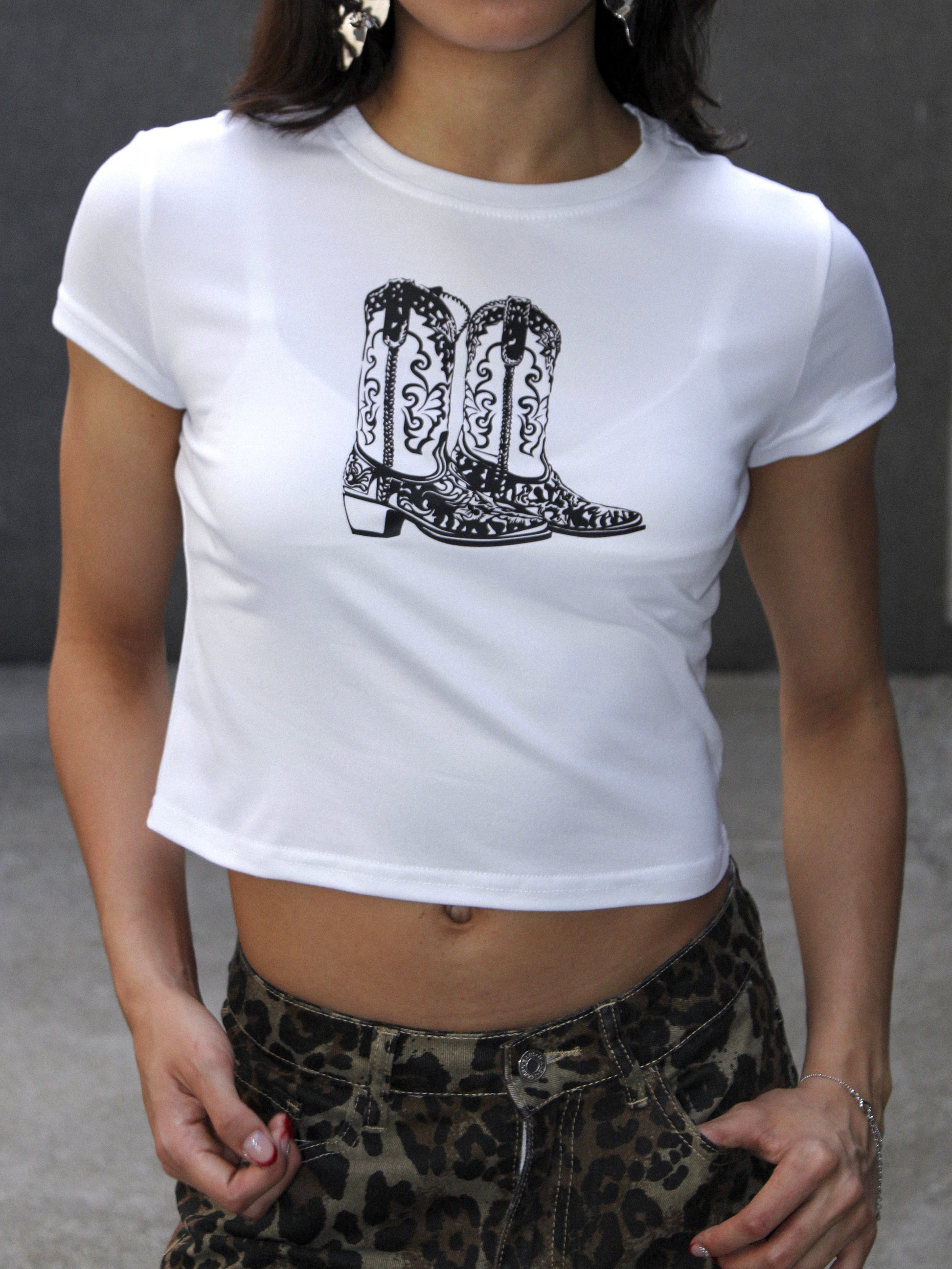 Cowgirl Bots Baby Tee