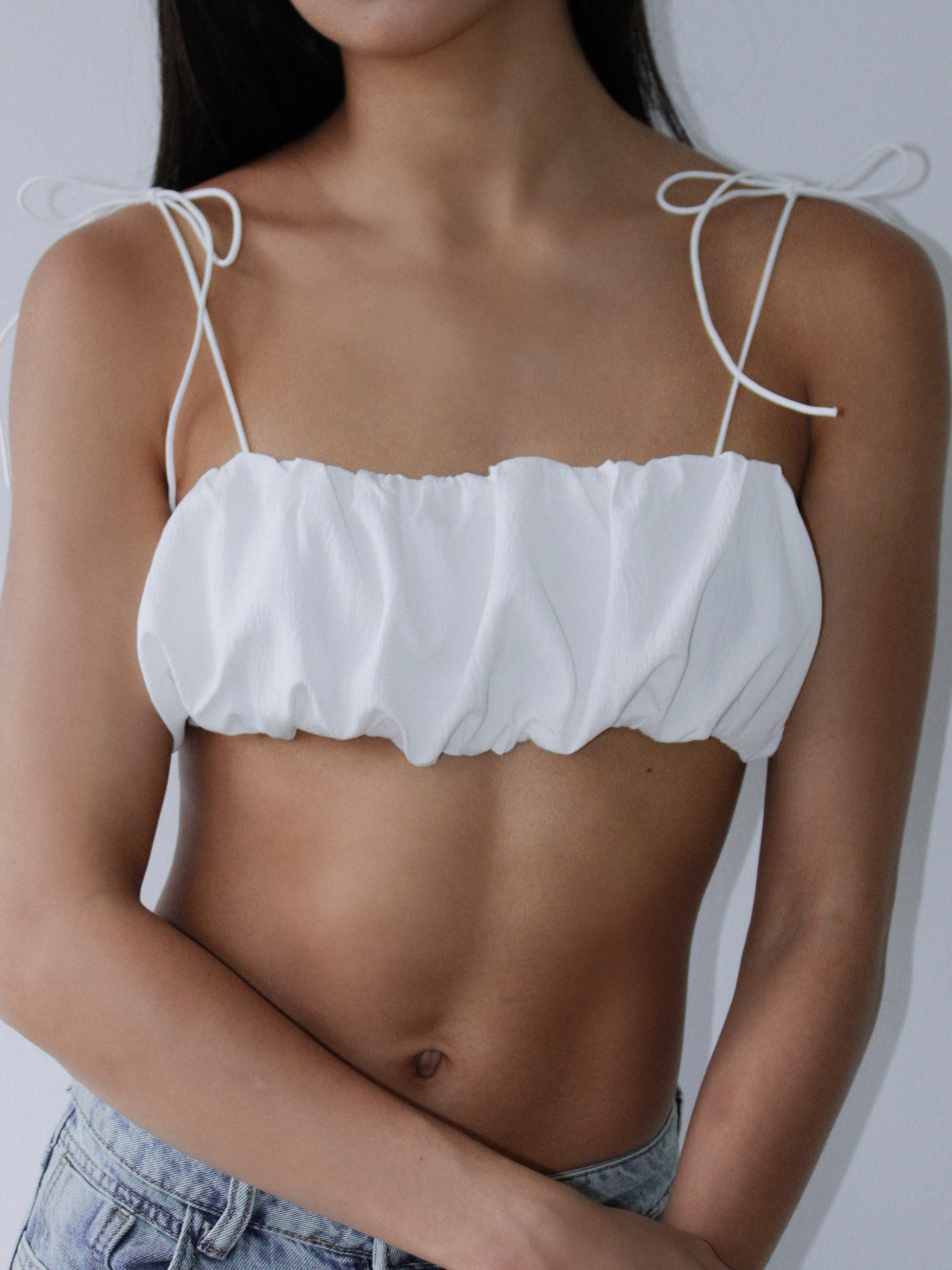 White Crop Top