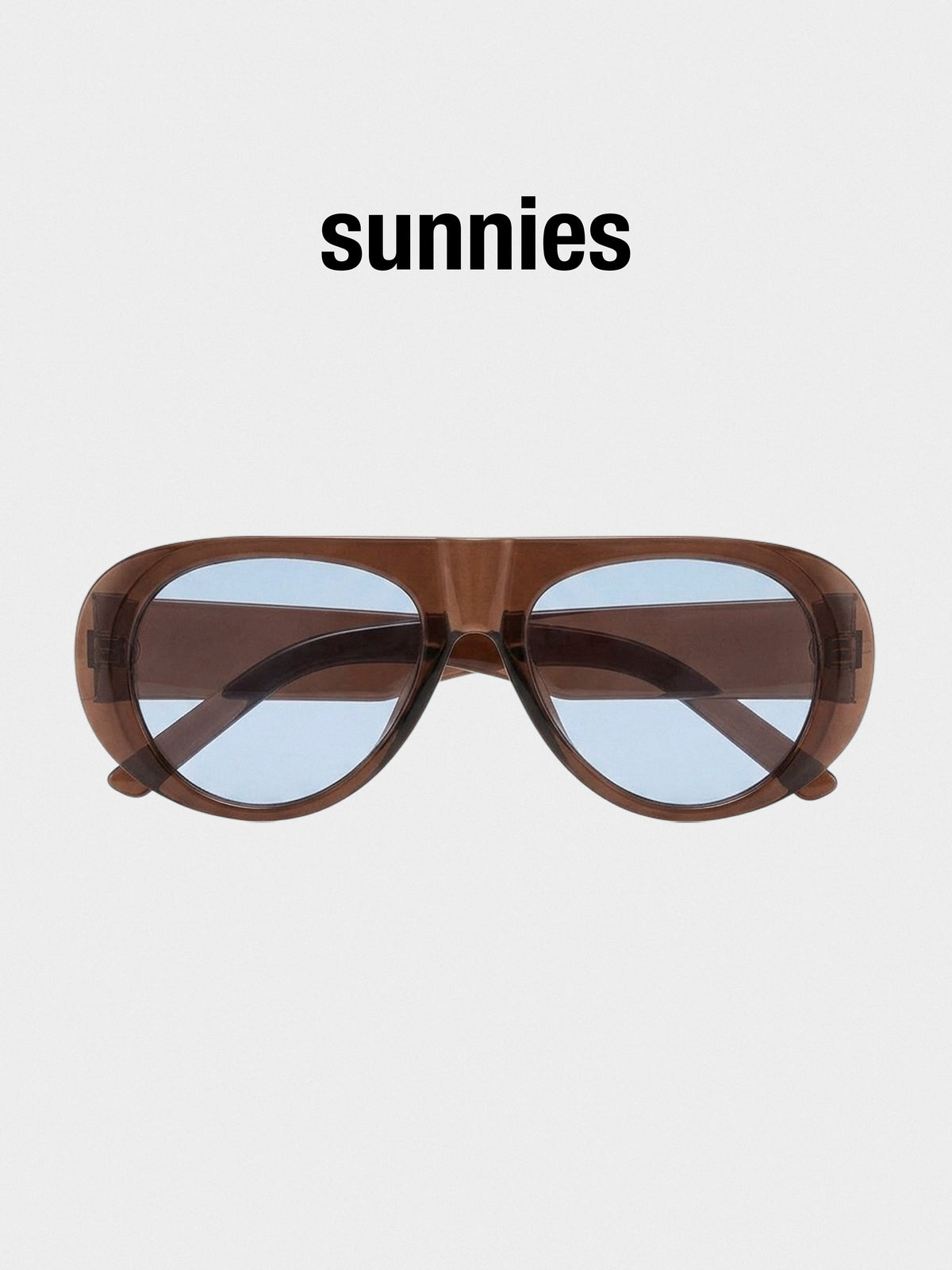 Brown Aviator Sunglasses