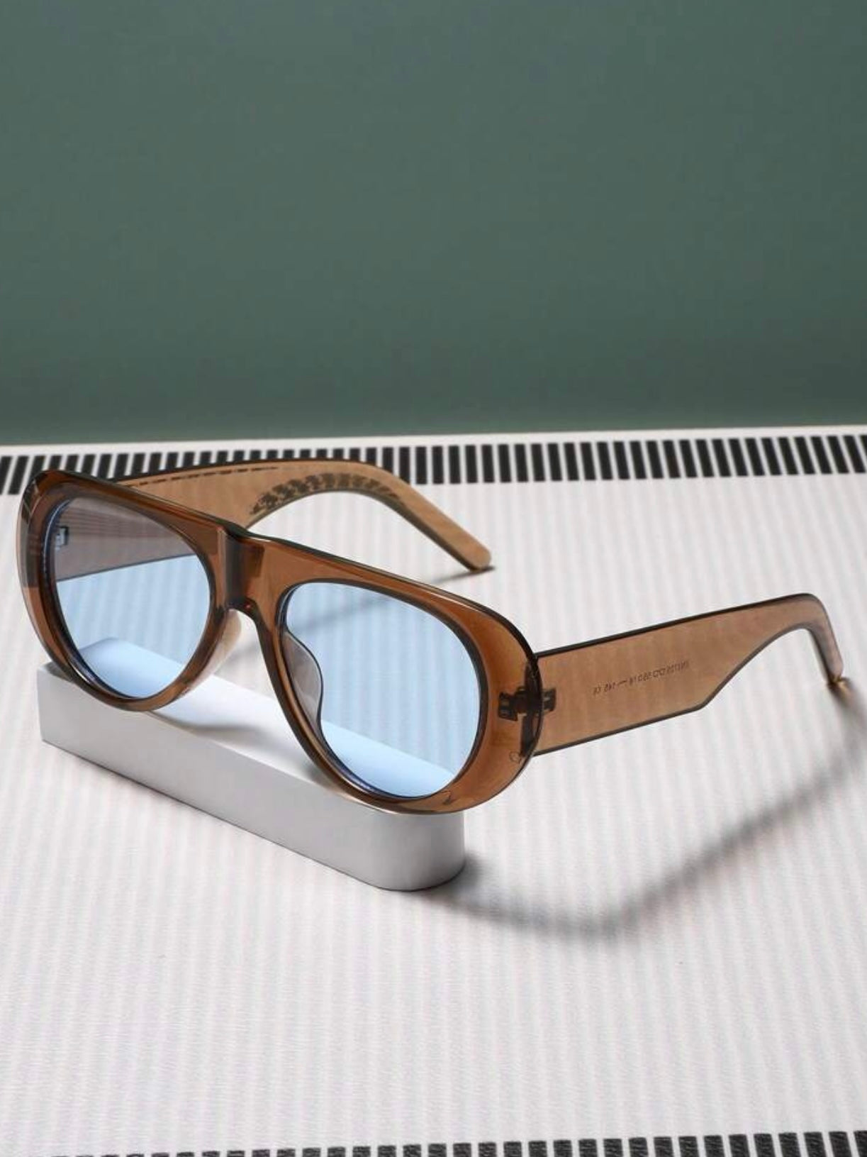 Blue Brown Sunglasses