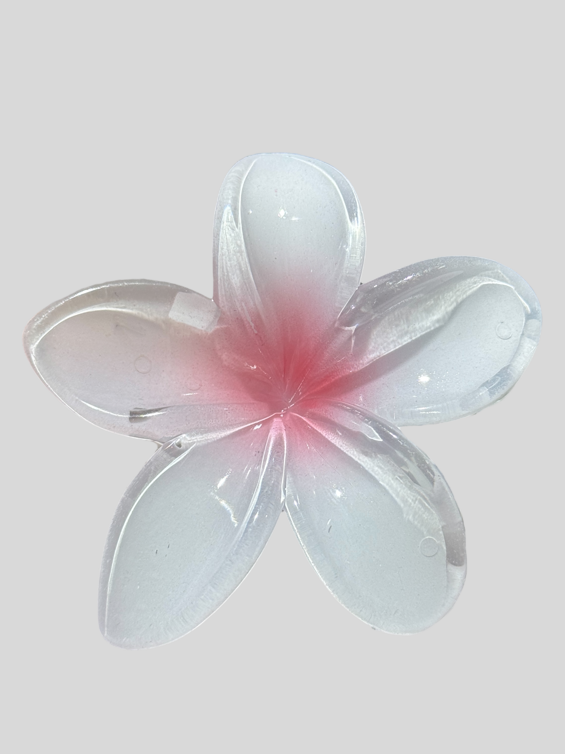 Pinza de Flor Rosado con Blanco