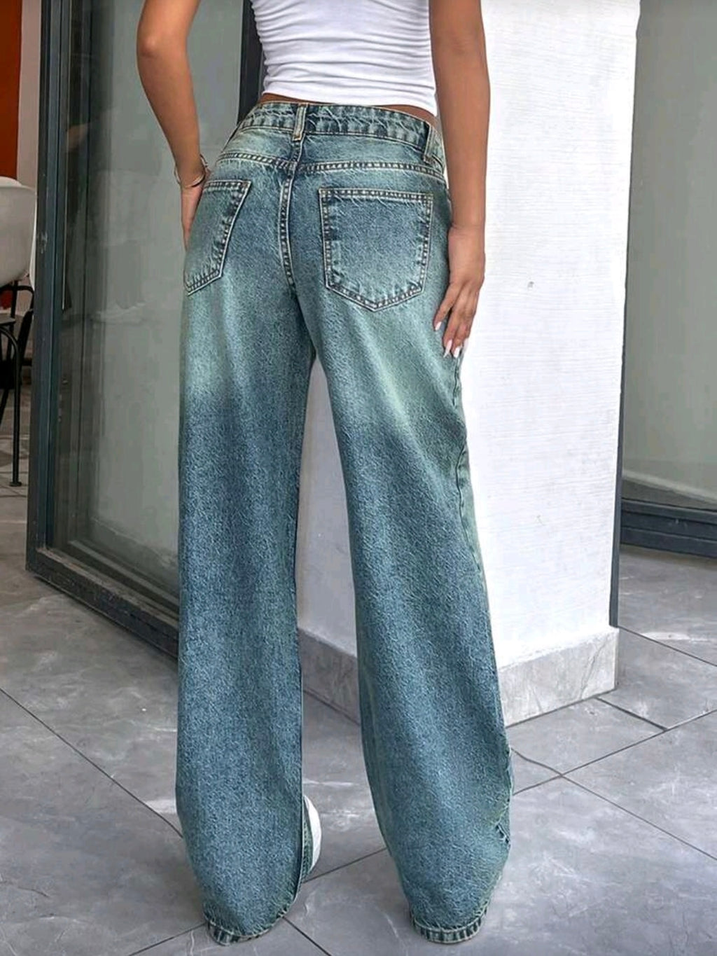 Dirty Low Rise Jeans