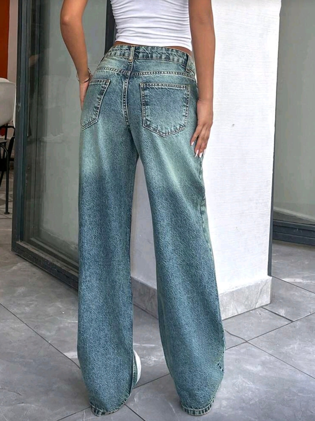 Dirty Low Rise Jeans