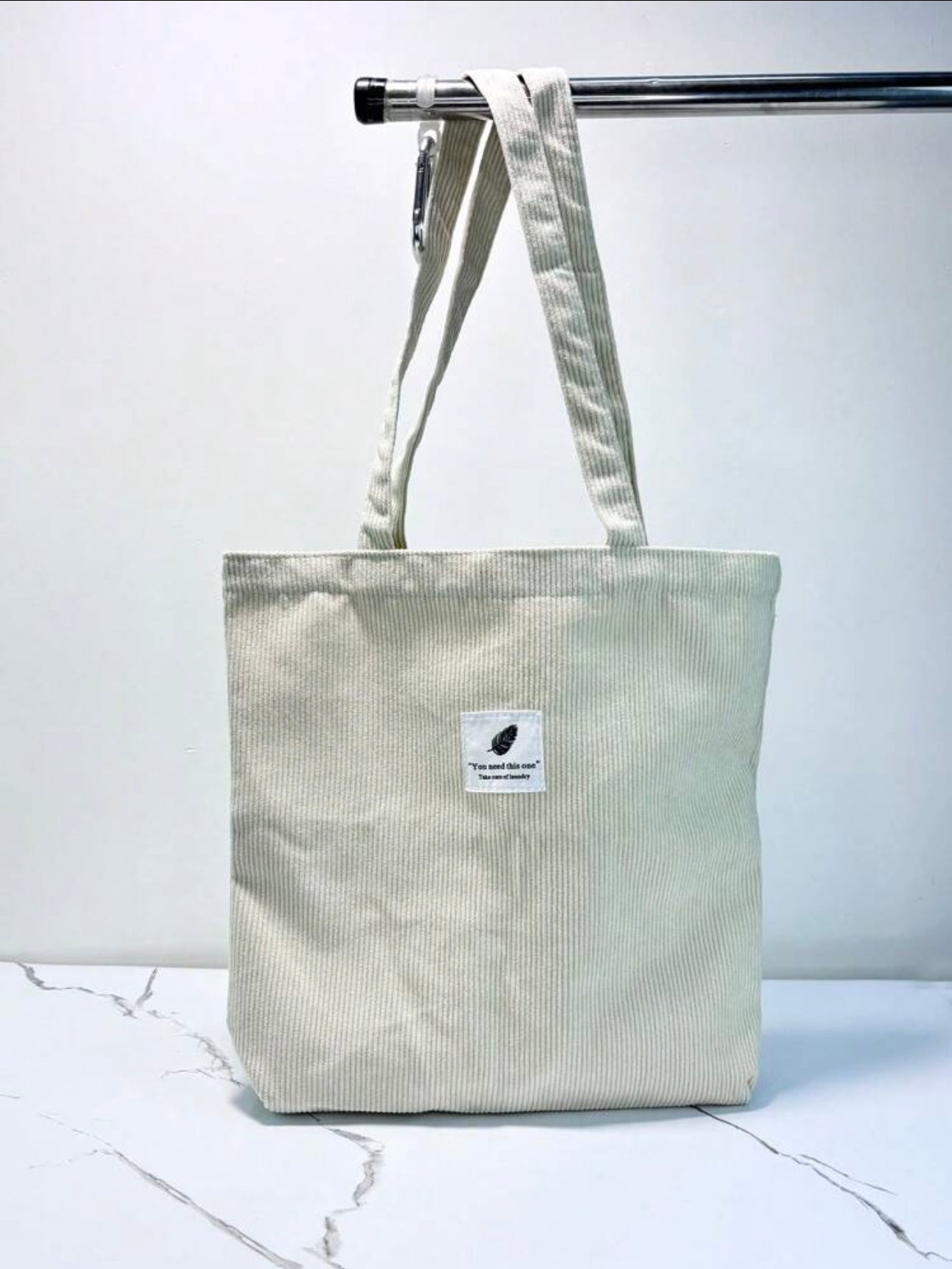 Beige Tote Bag