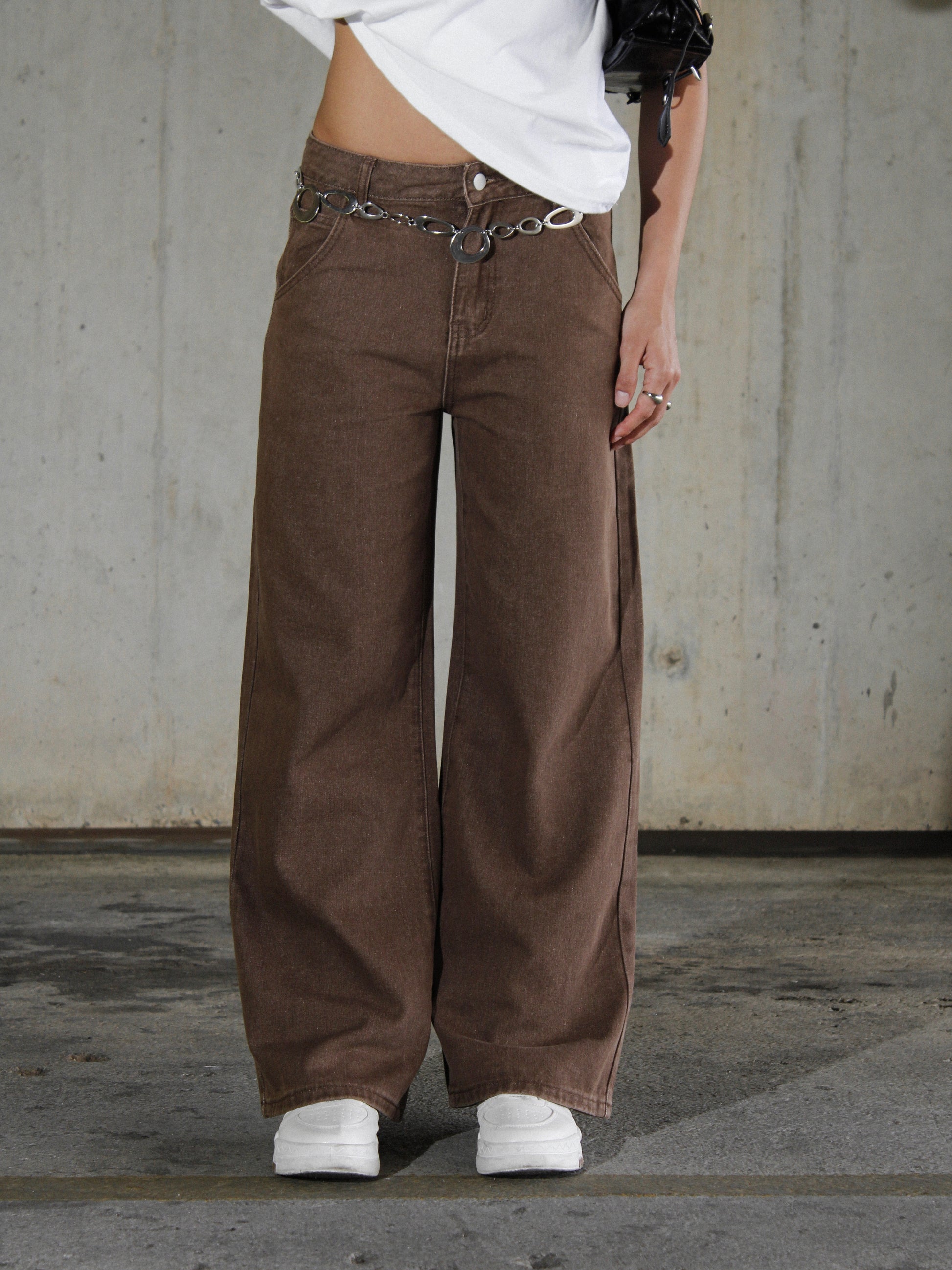 Brown Wideleg Jeans