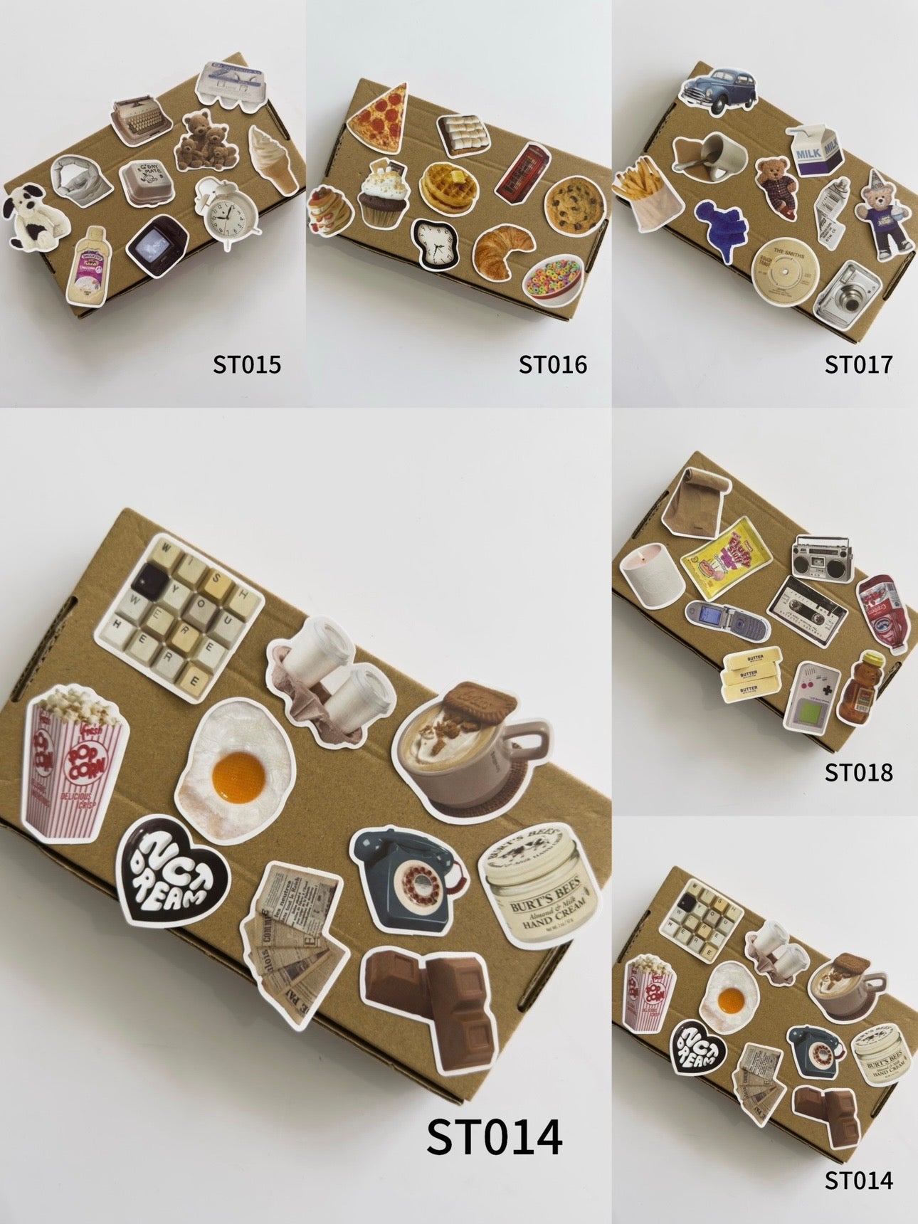 Multicolor Vintage Stickers