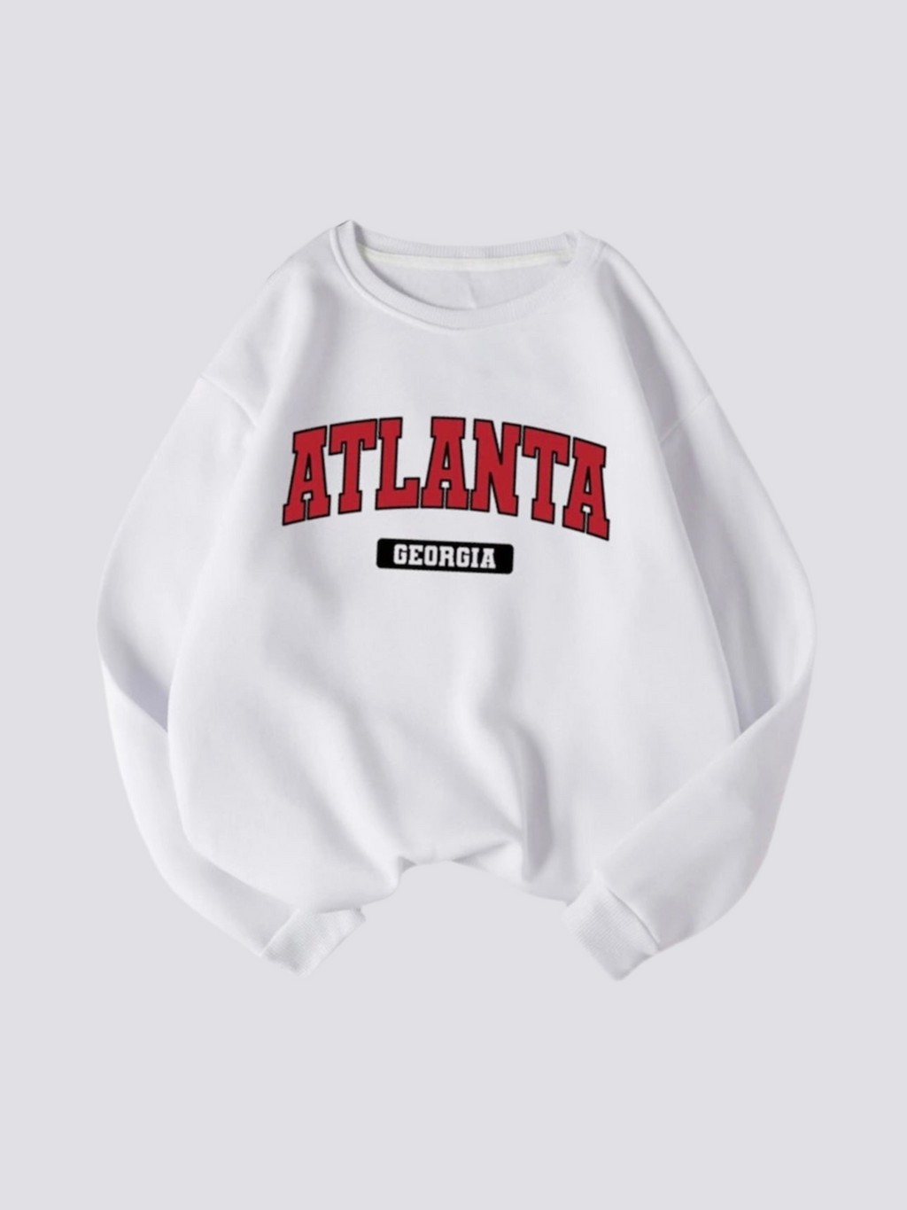 White Graphic Sweater