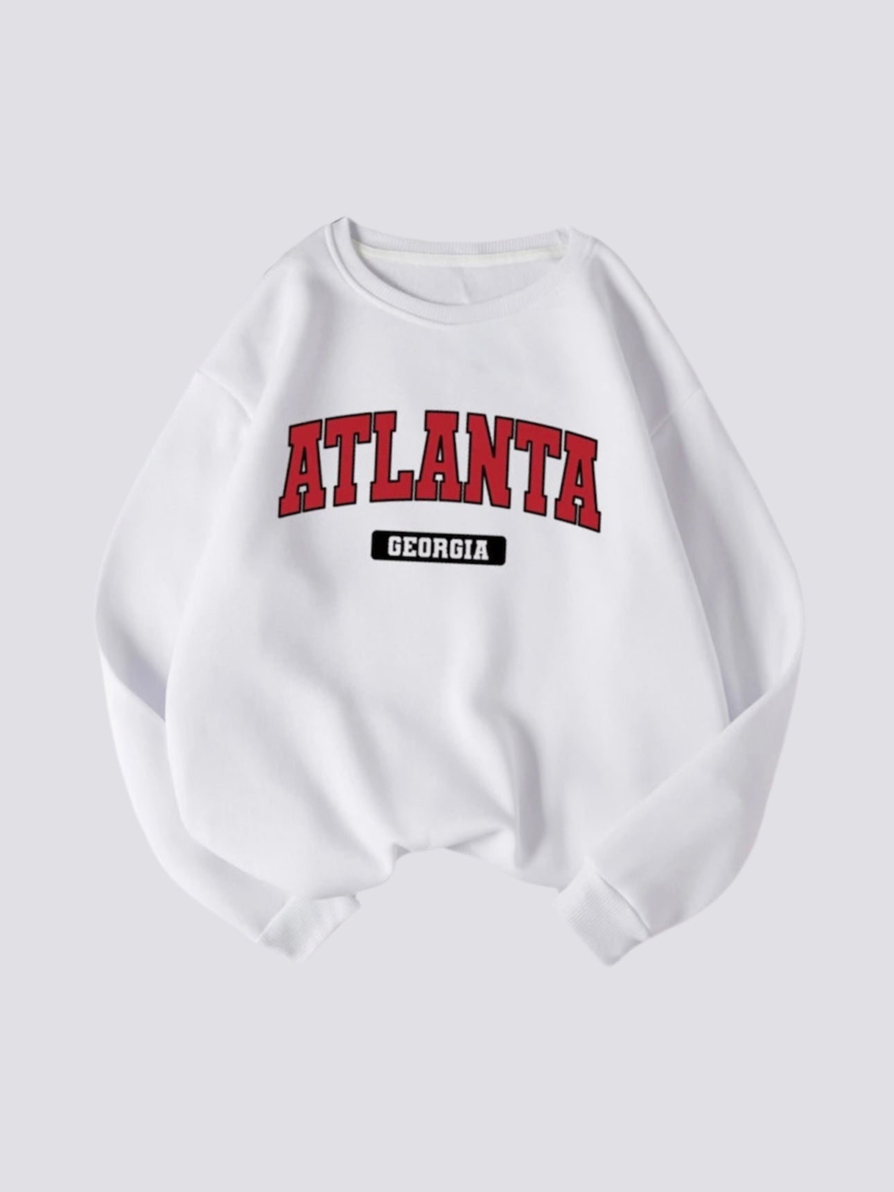 White Graphic Sweater