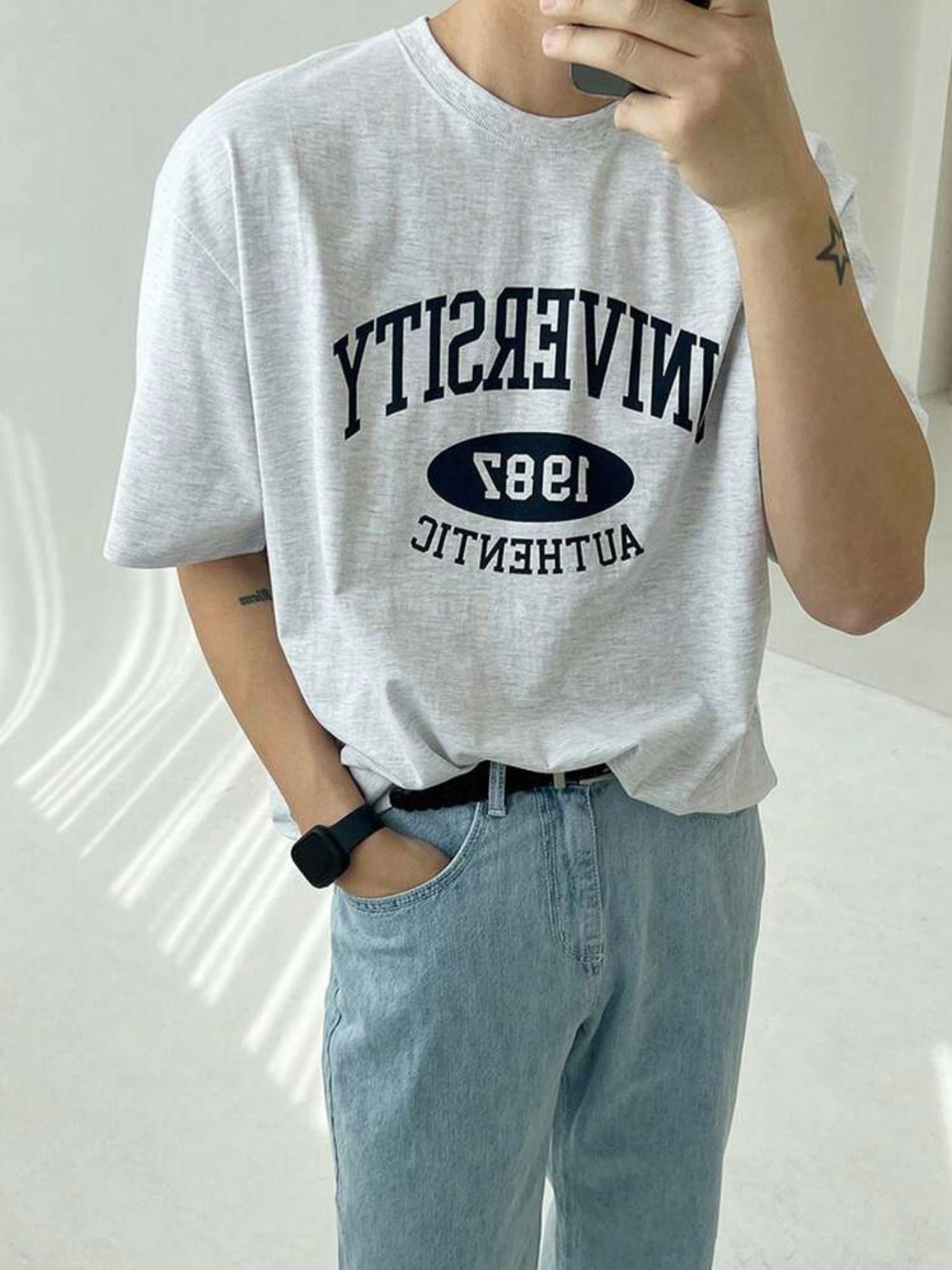 Gray Graphic T-Shirt