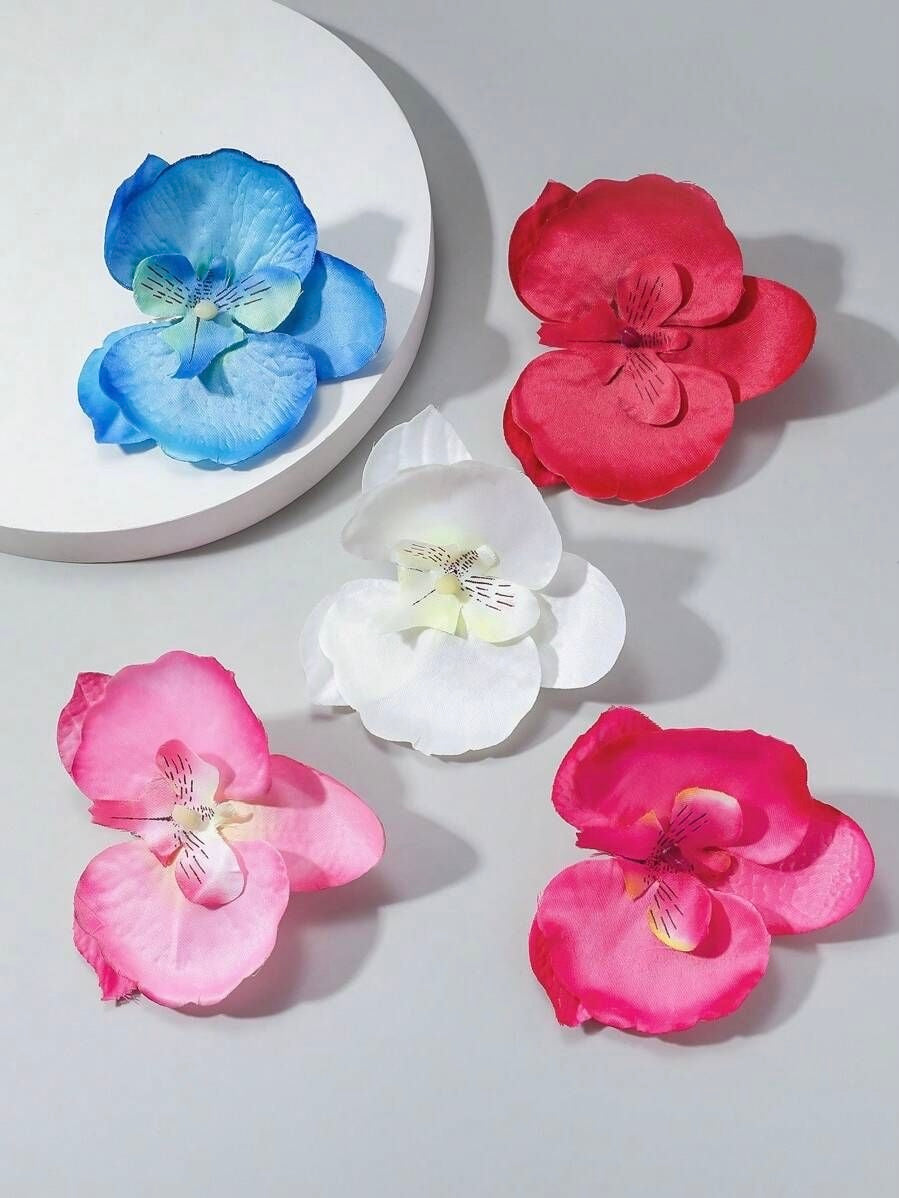 Red Flower Clip