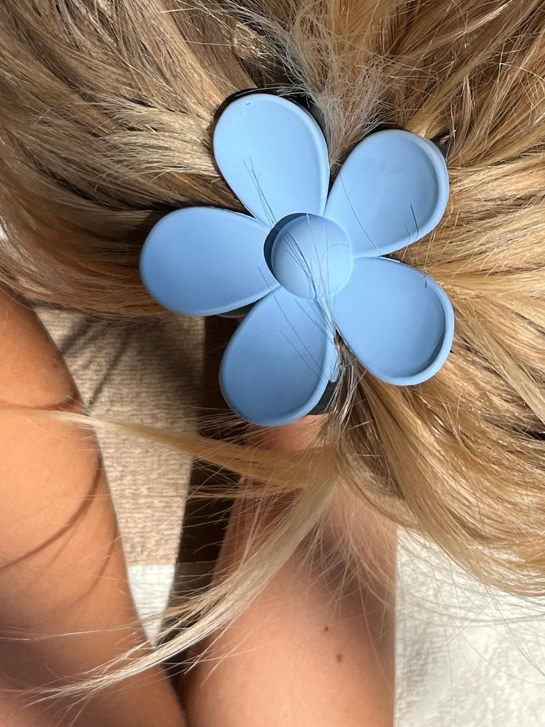 Baby Blue Flower Clip
