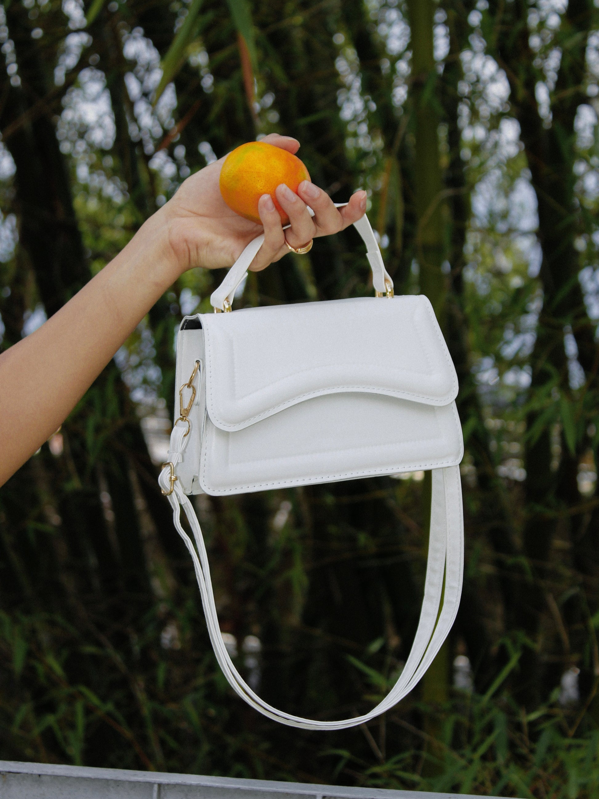 White Bandolera Bag