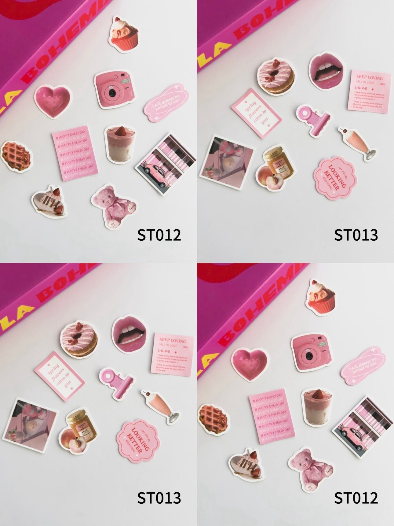 Pink Coquette Mood Stickers