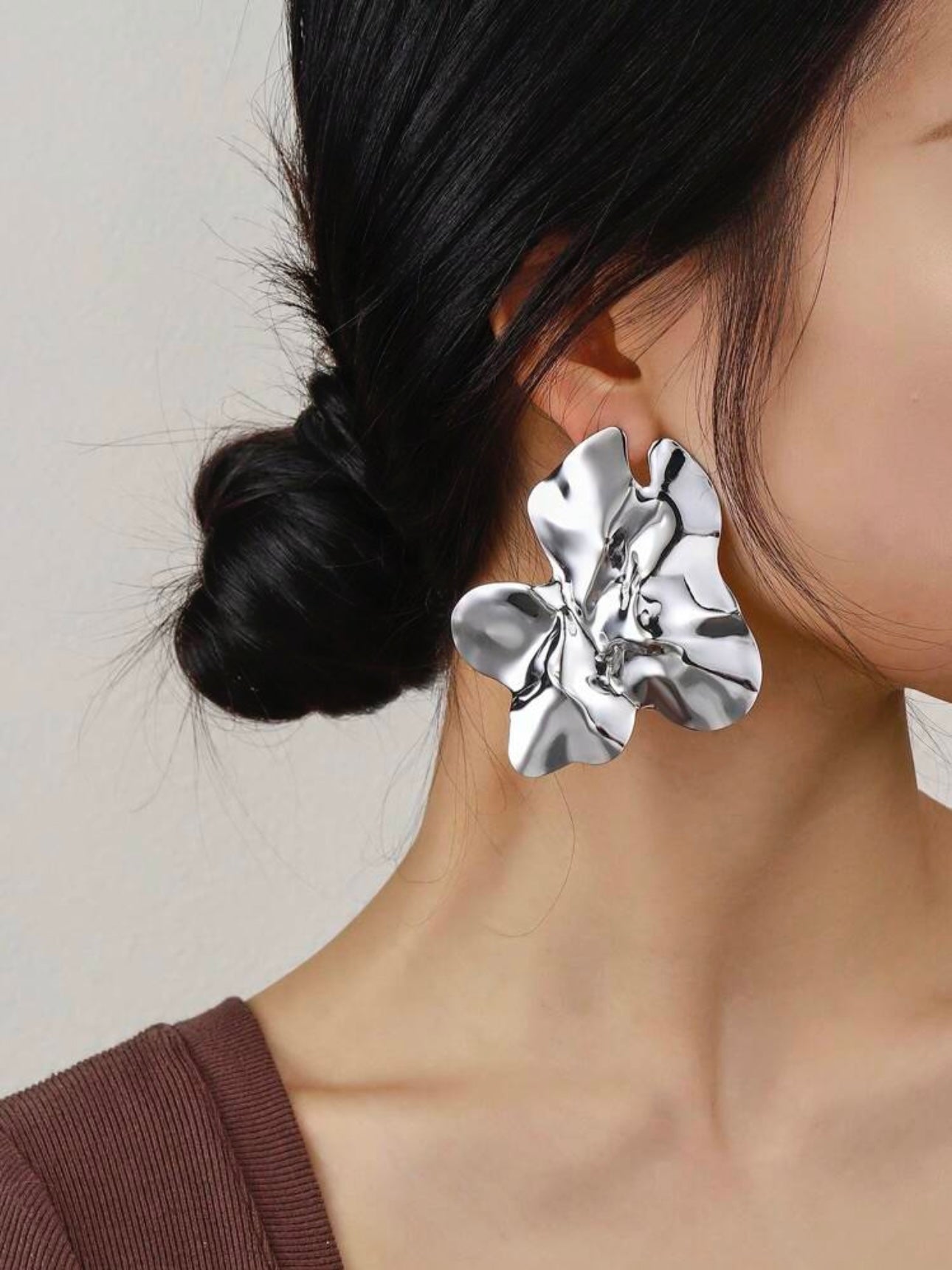Pendientes Plateados