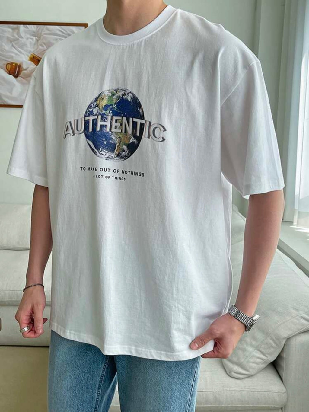 White Graphic T-Shirt