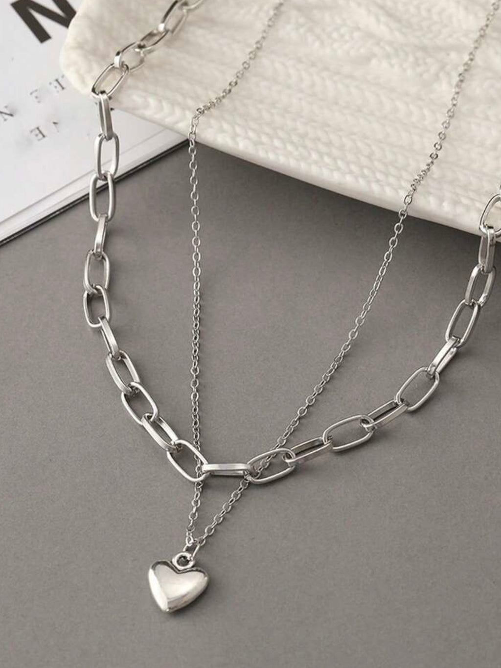 Heart Necklace Set