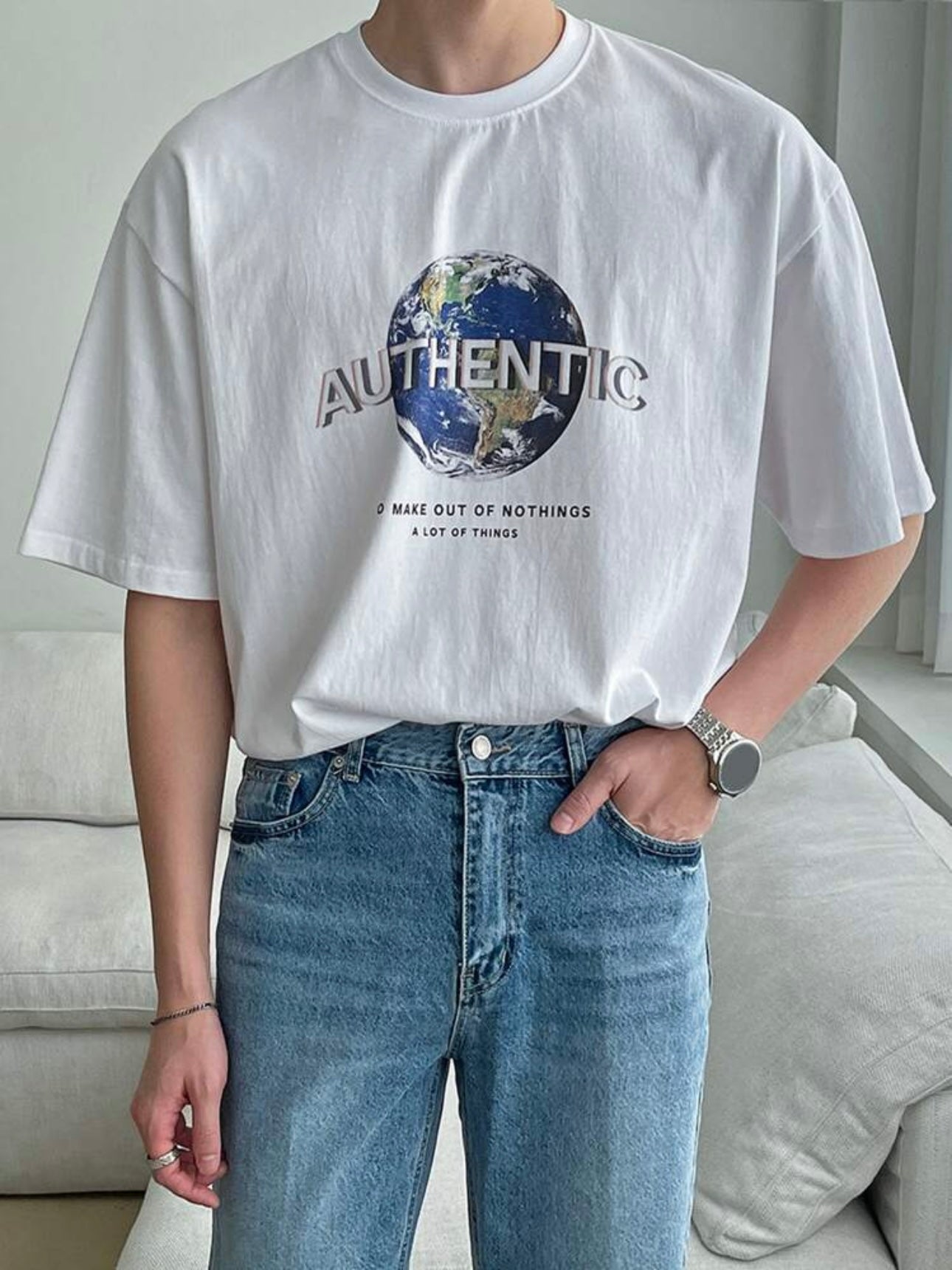 White Graphic T-Shirt