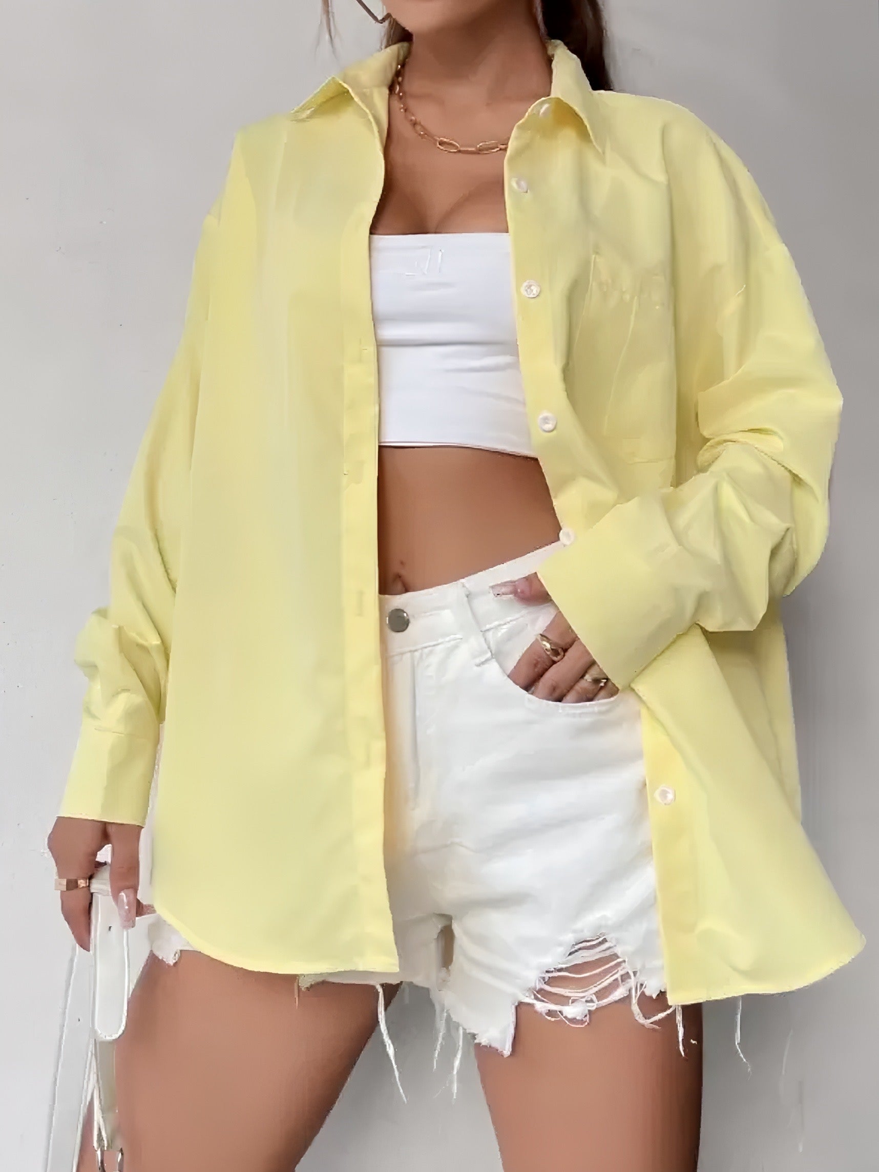 Yellow Oversized Shirt