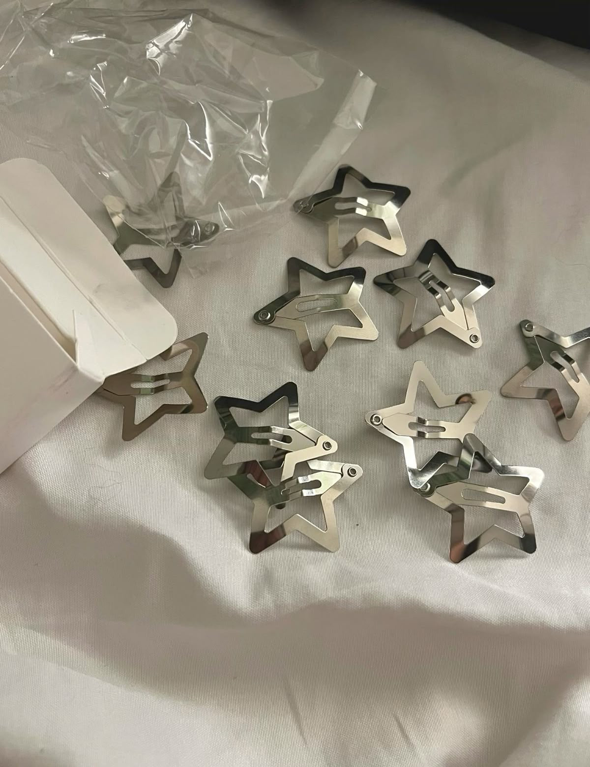 Silver Star Clips