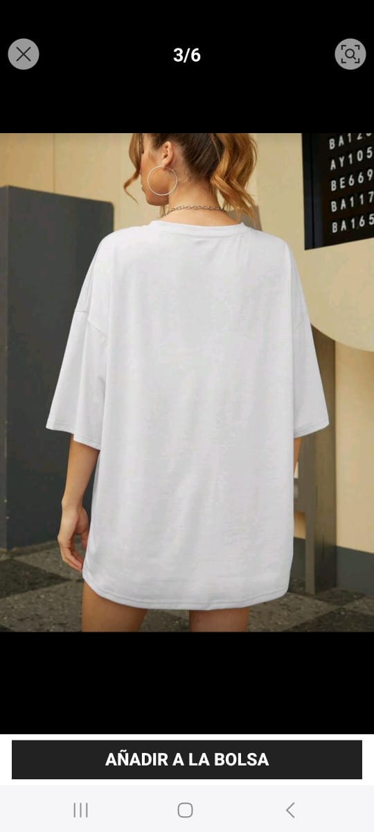 White & Red Oversize Tee COD.OV16
