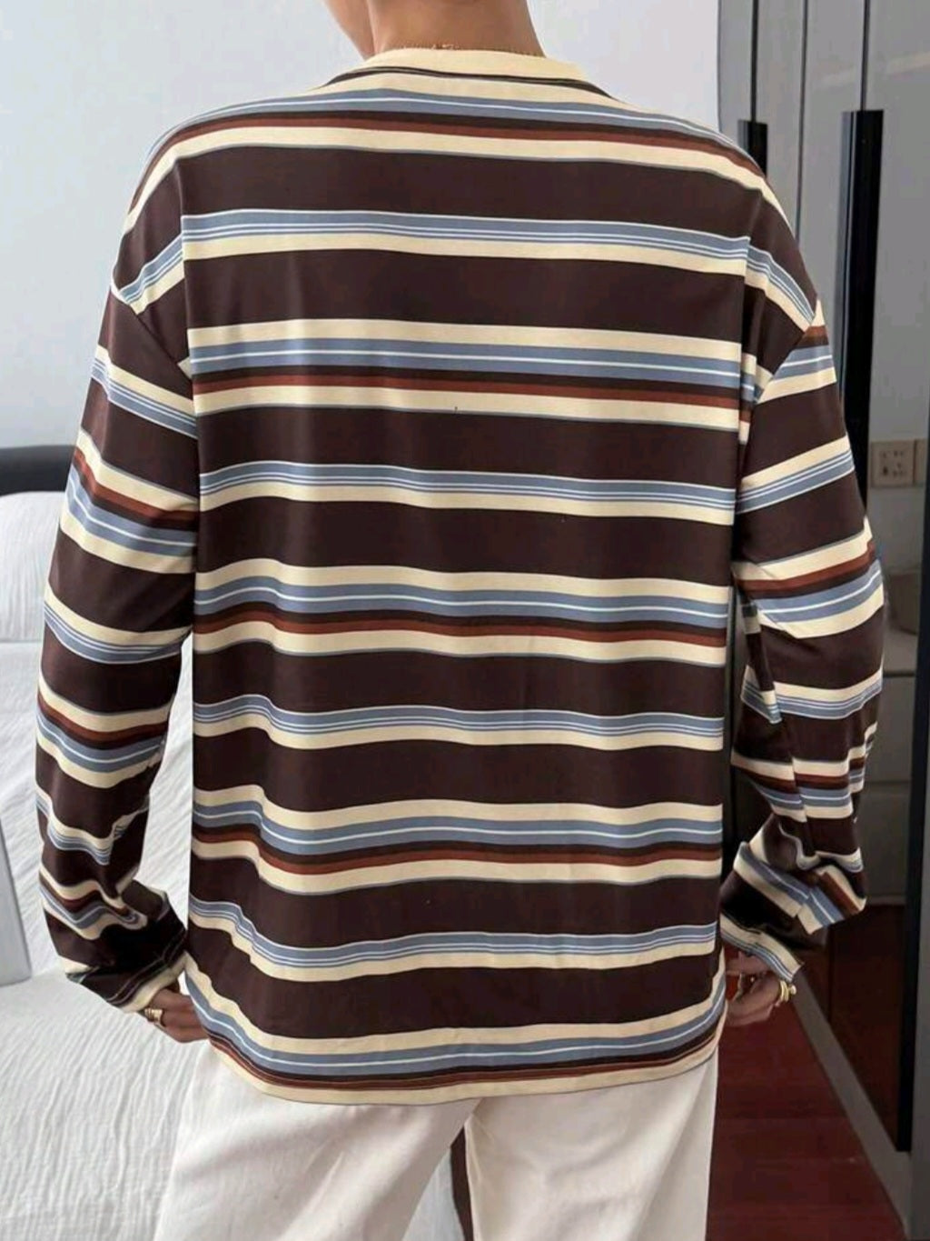 Long Sleeve Striped Sweatshirt Cod.OV32