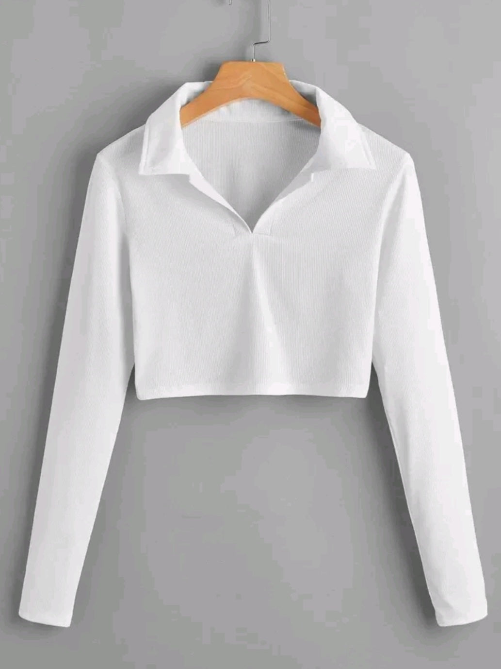 White Long Sleeve Top
